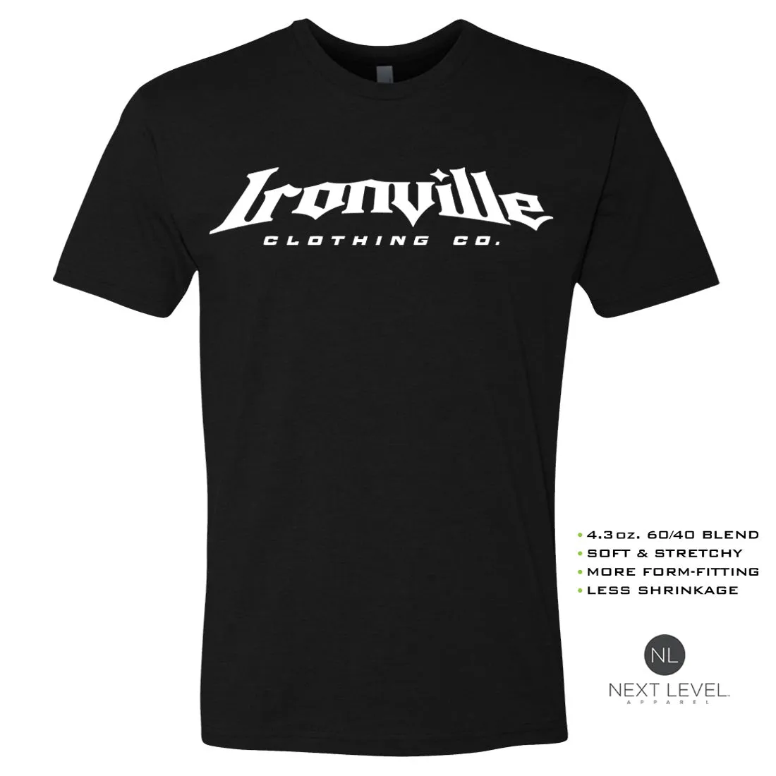 Ironville DAMN WEIGHTS Soft-Blend Fitted Gym T-Shirt