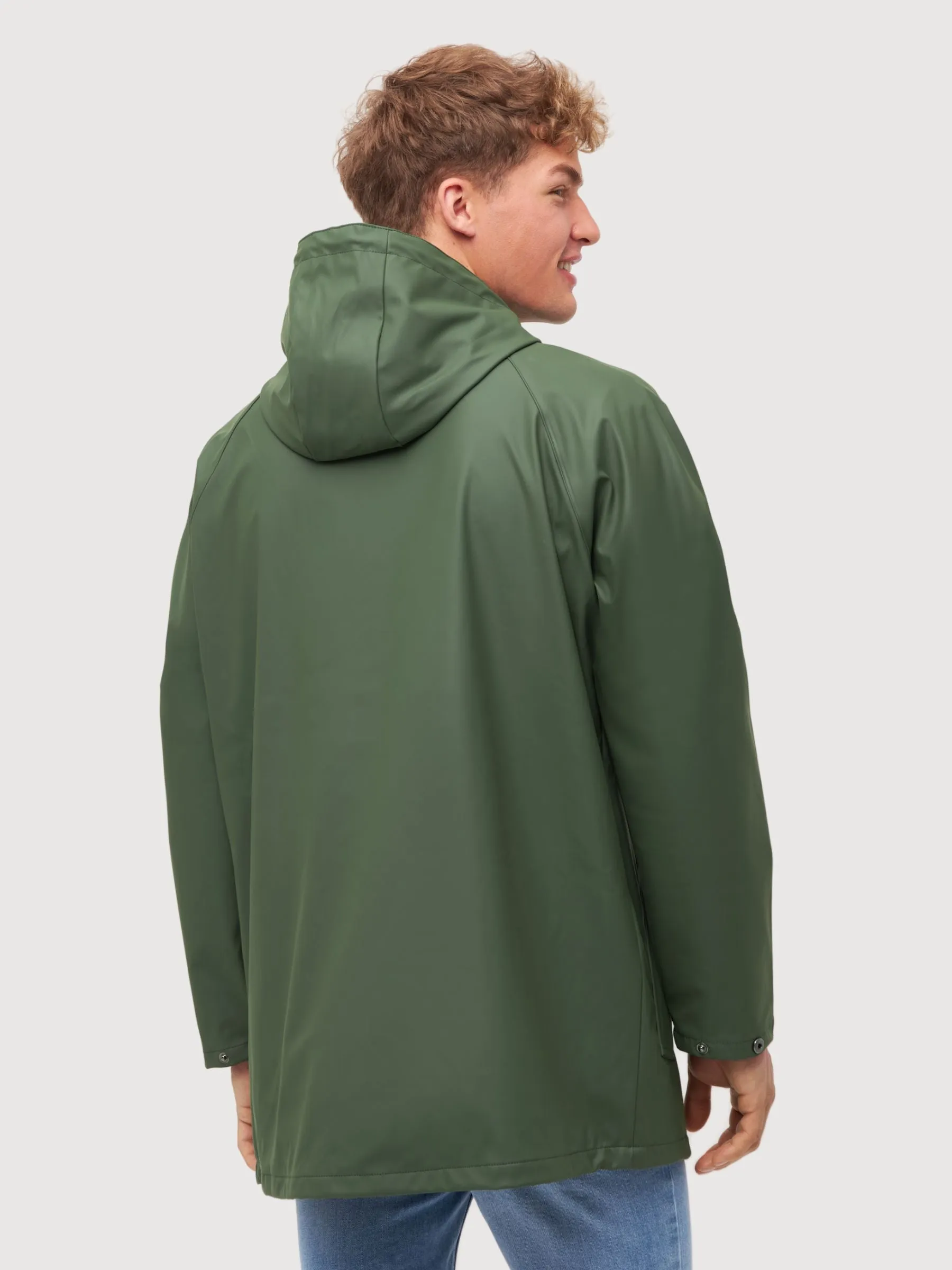 Jacket Passby Plain Olive Man Recycled Polyester | Derbe