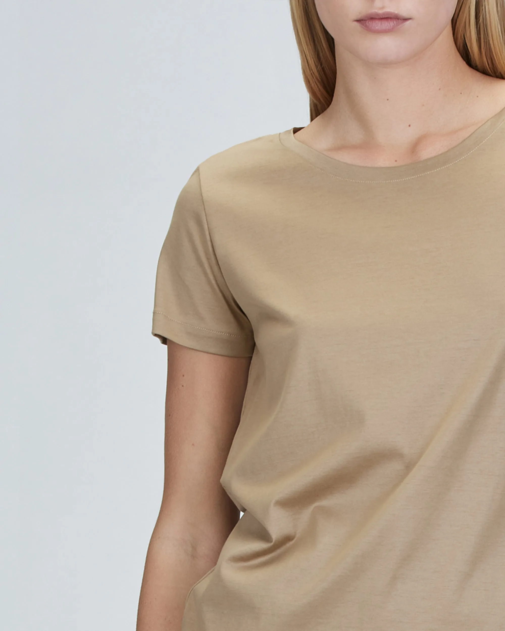 Jessie Classic - Open Scoop Neck T-Shirt