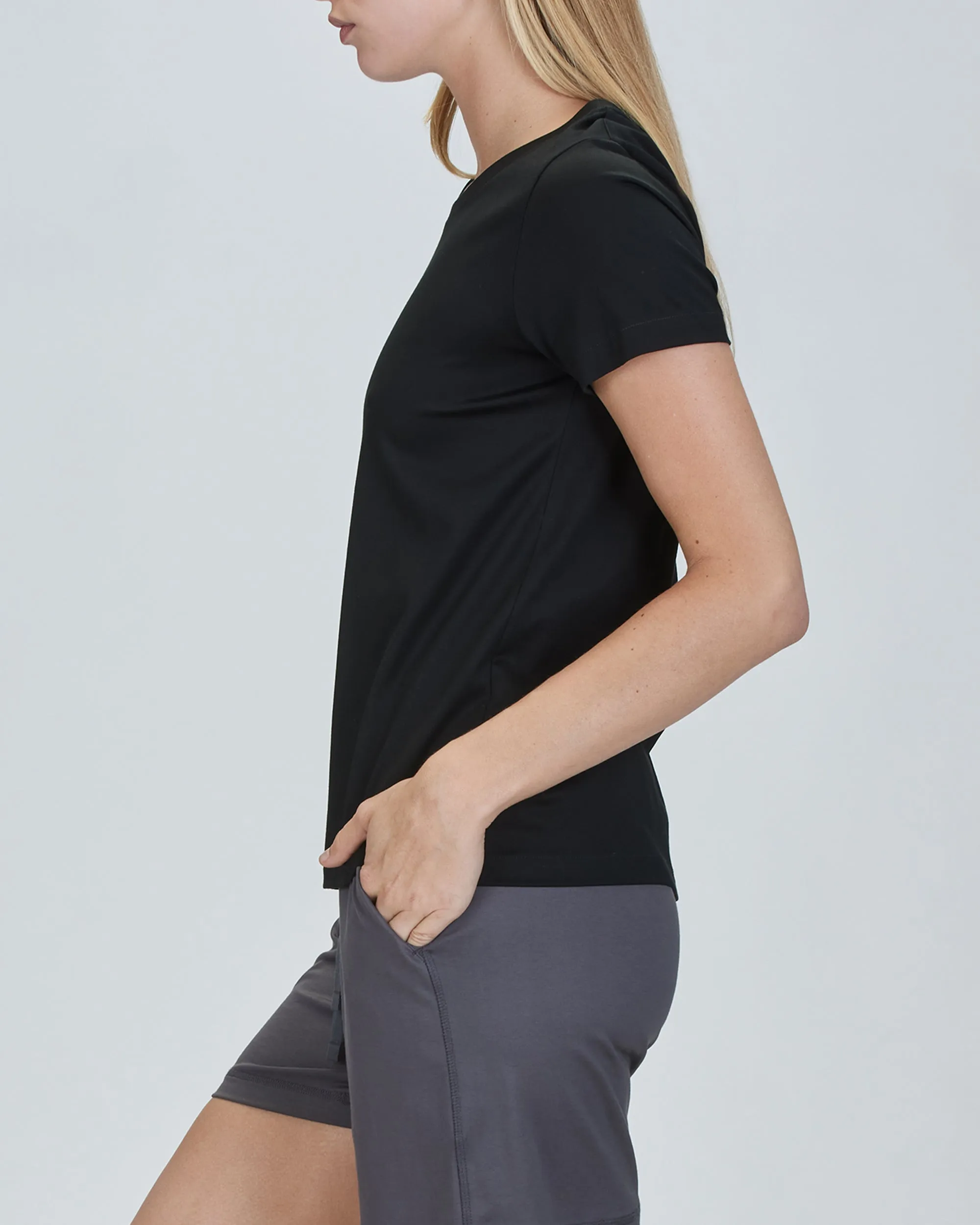 Jessie Classic - Open Scoop Neck T-Shirt