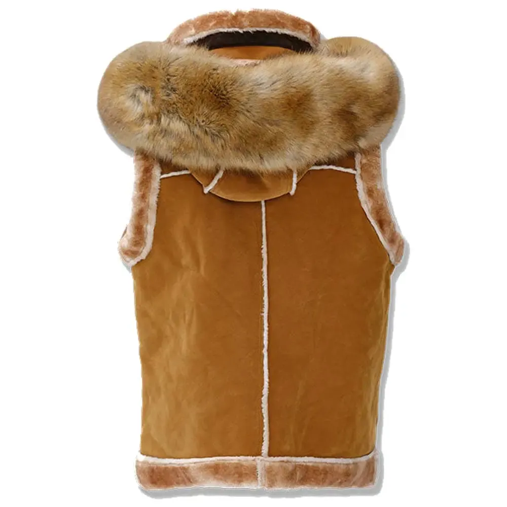 Jordan Craig Men Denali Shearling Vest (Cognac)