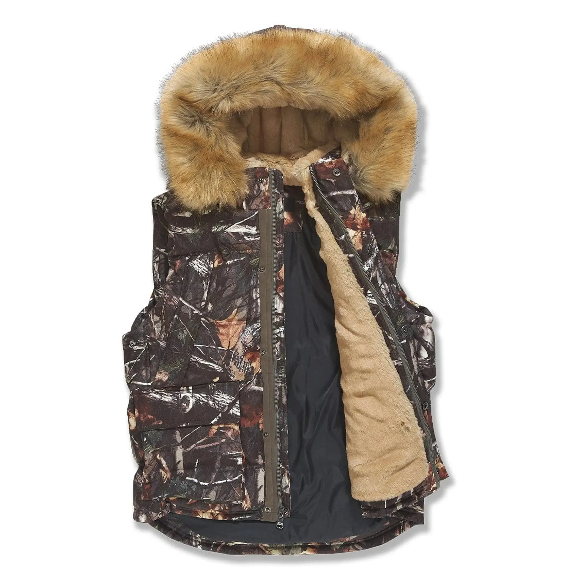 Jordan Craig Men Yukon Fur Lined Vest (Real Tree)