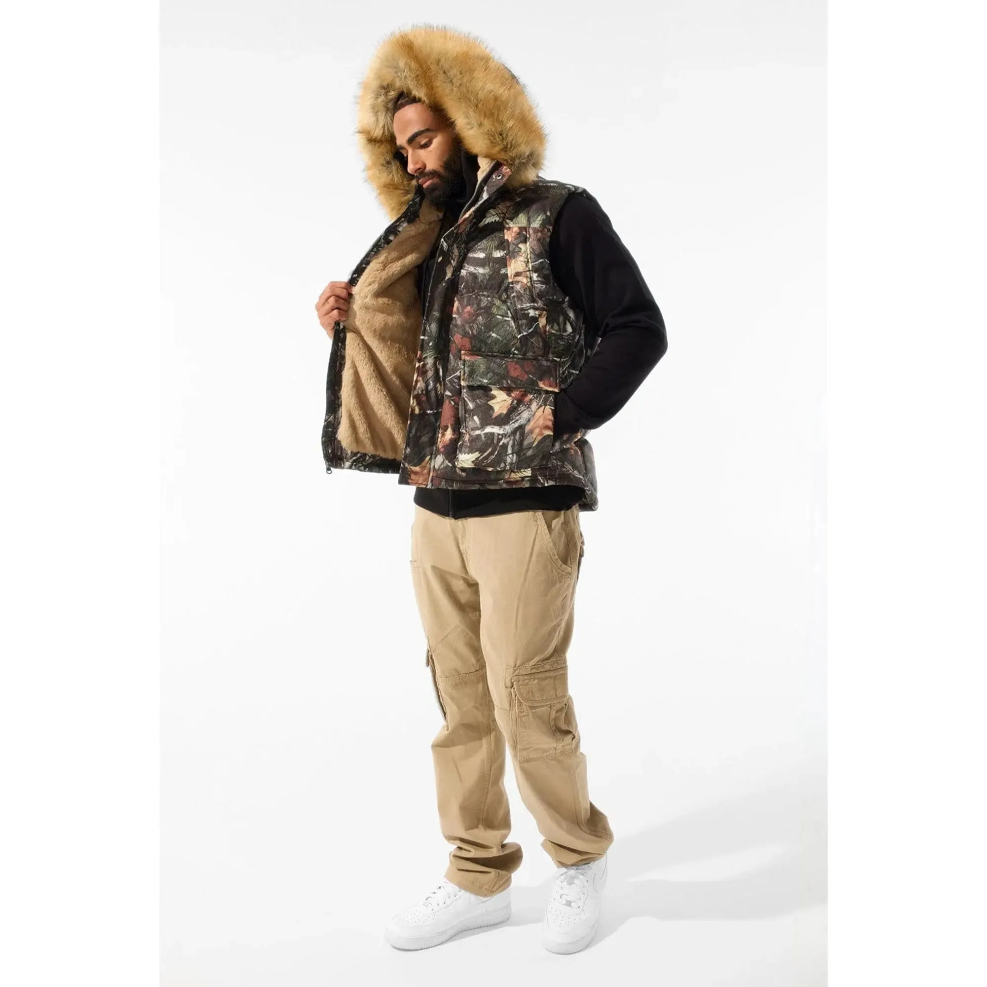 Jordan Craig Men Yukon Fur Lined Vest (Real Tree)