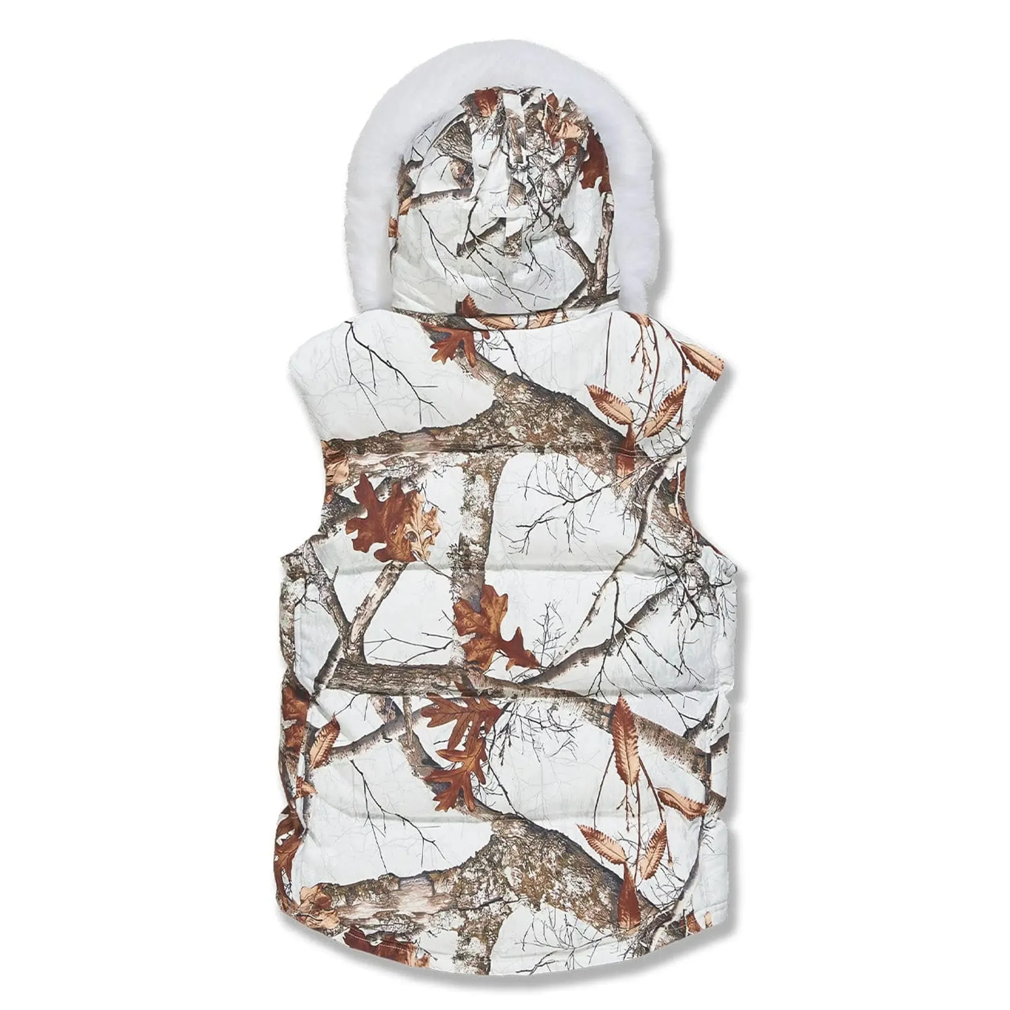 Jordan Craig Men Yukon Fur Lined Vest (Snow Camo)