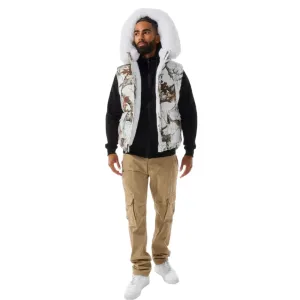Jordan Craig Men Yukon Fur Lined Vest (Snow Camo)