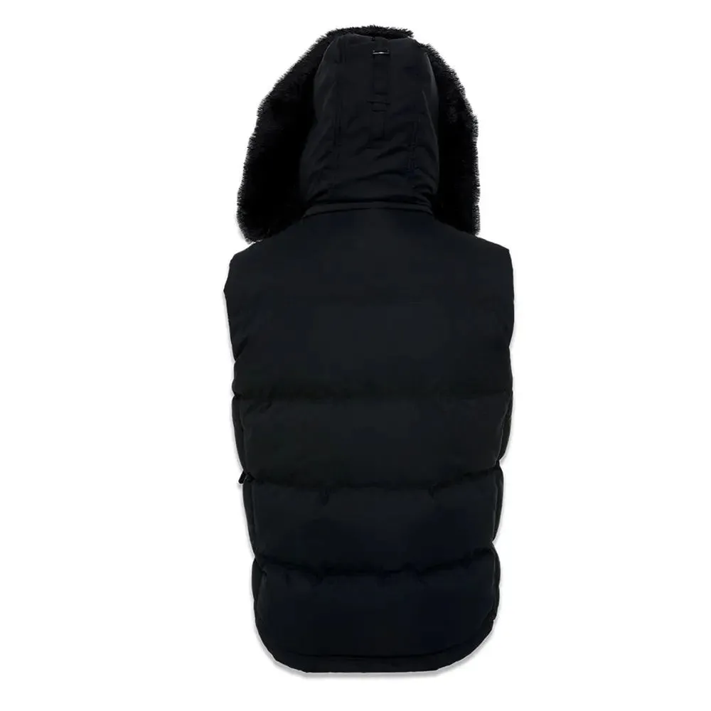 Jordan Craig Men Yukon Fur Puffer Vest (Black)