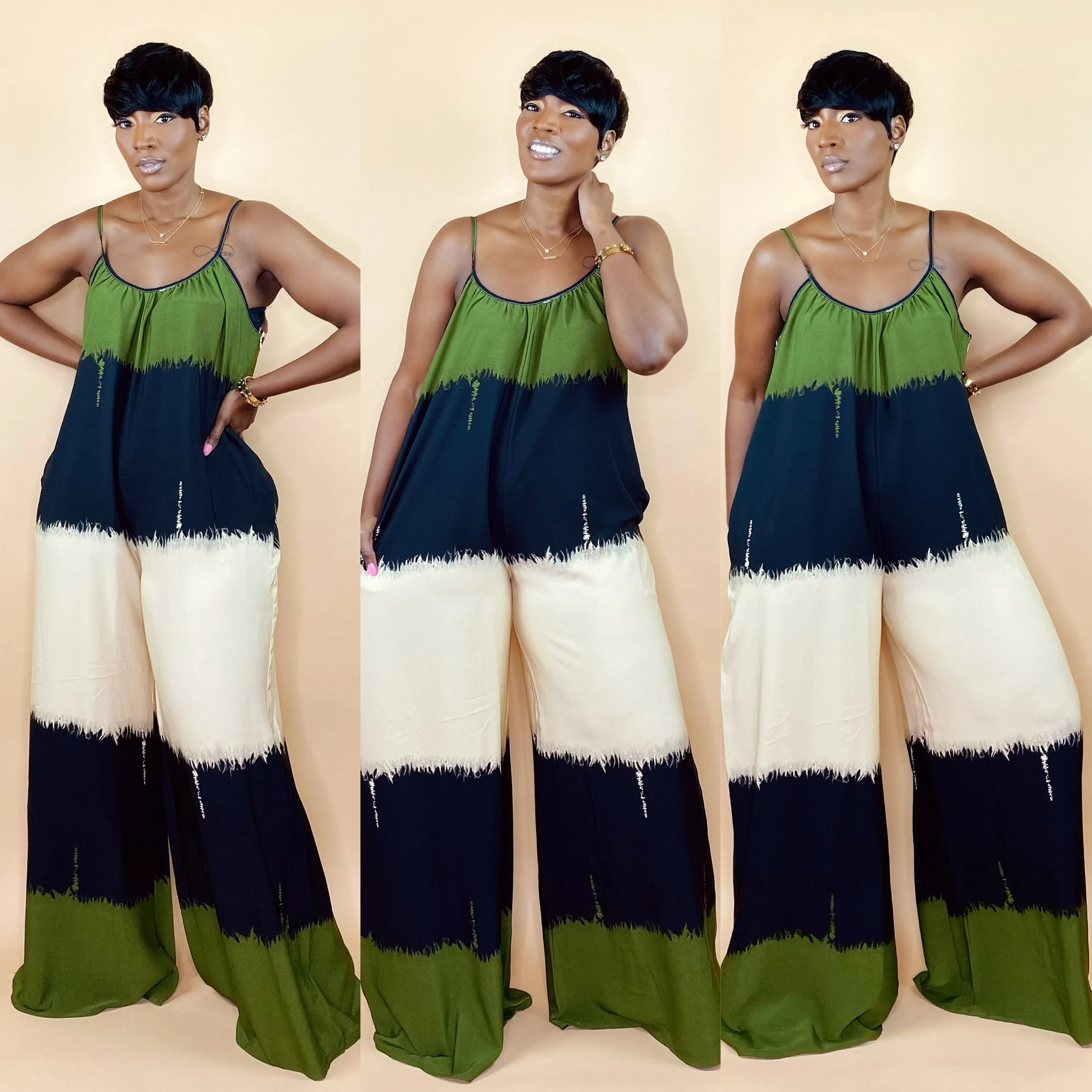 Jungle Fever OVERSIZED Jumpsuit (Olive)