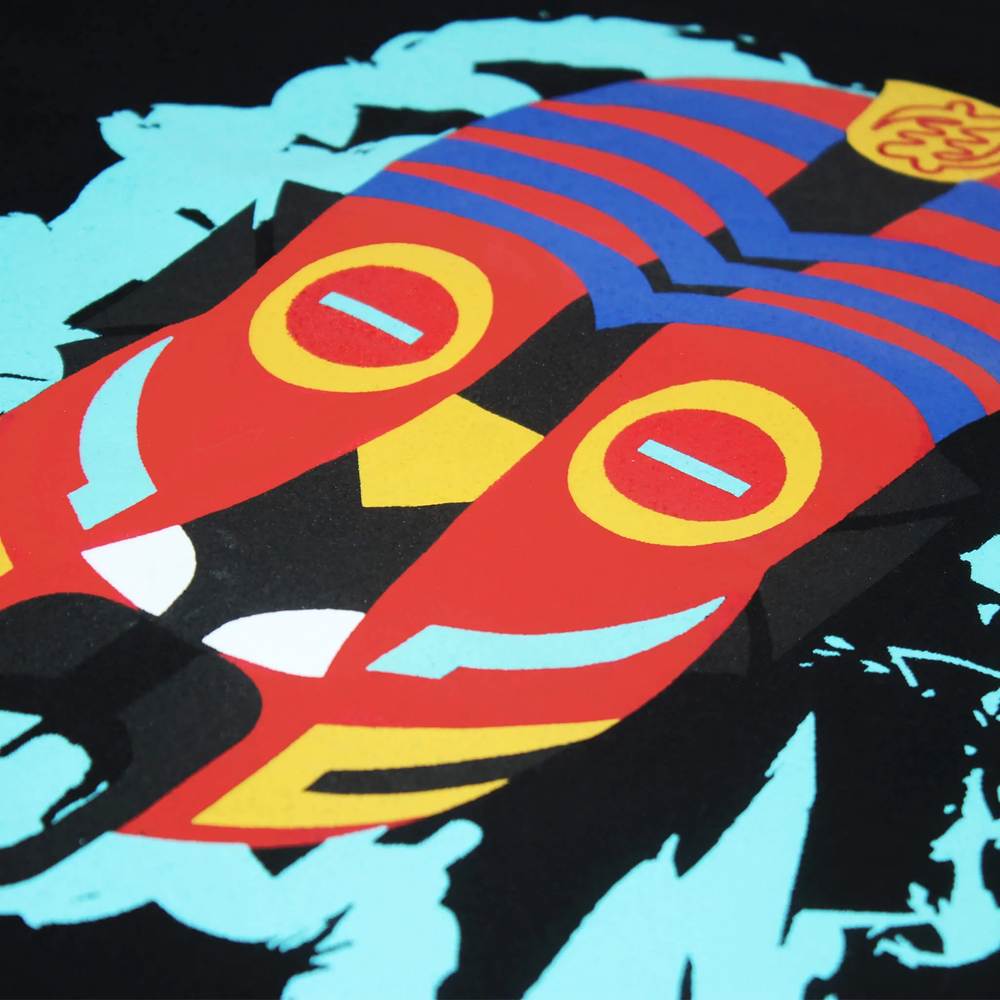 KOULIKORO KOLIKANI SMOKE WARRIOR MASK (UNISEX SHORT SLEEVE T-SHIRT)