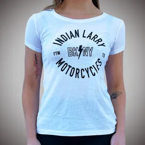 Ladies White BK/NY Tee