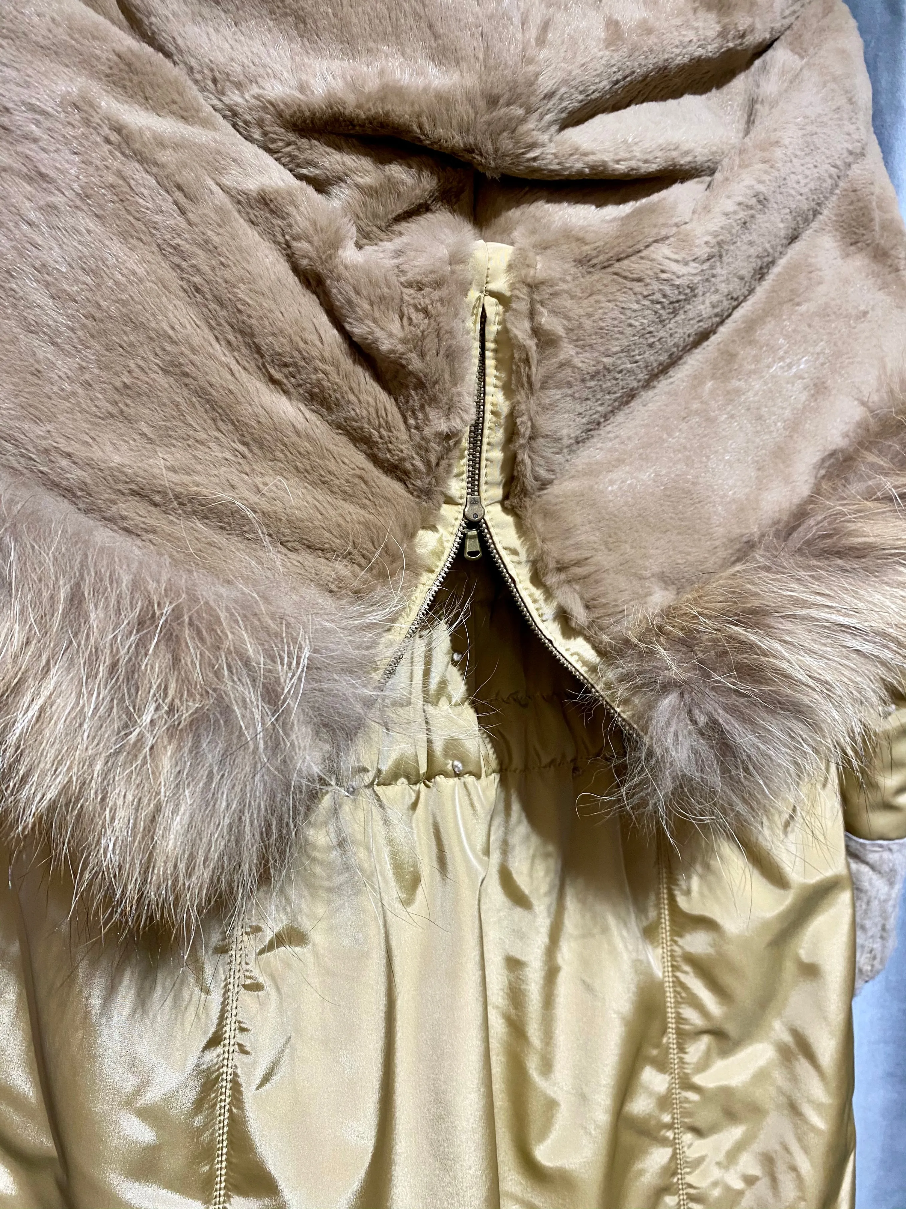 Linea Ranch Anfor Fur Lined Button Coat