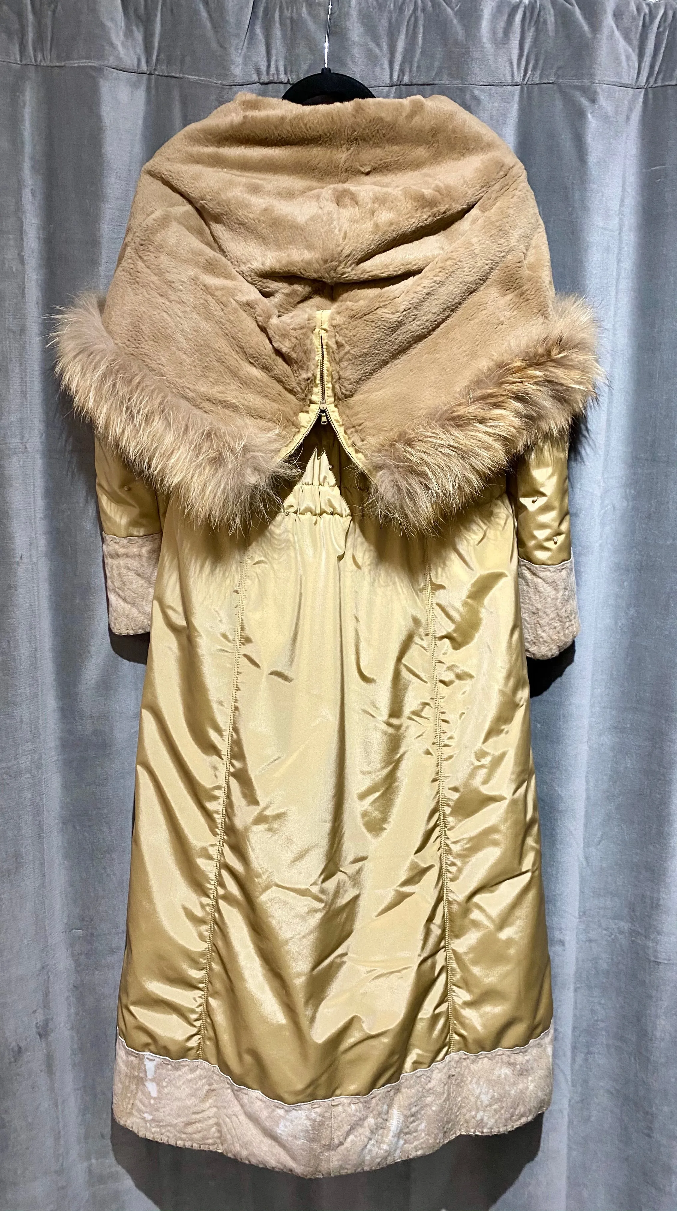 Linea Ranch Anfor Fur Lined Button Coat