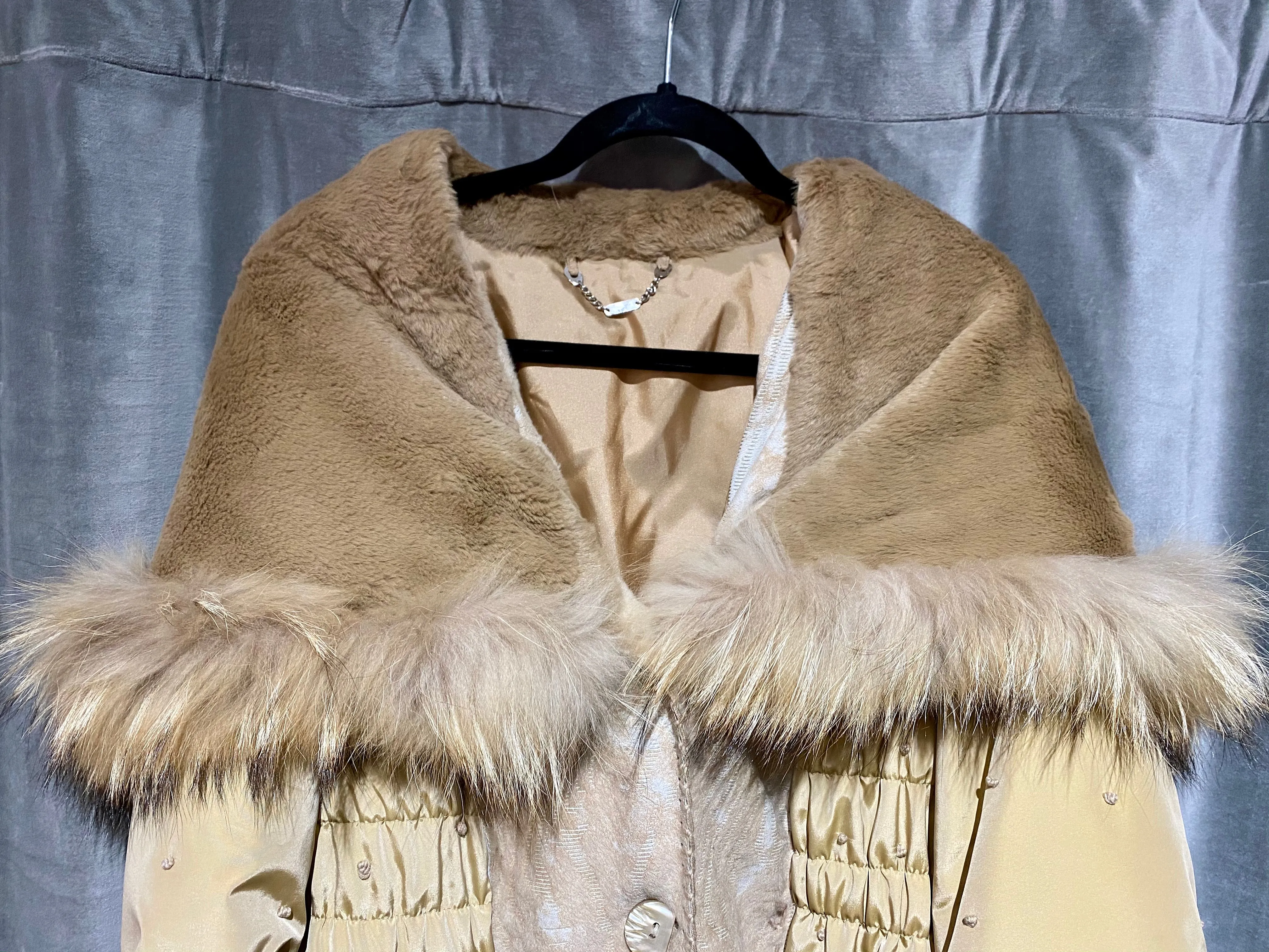 Linea Ranch Anfor Fur Lined Button Coat