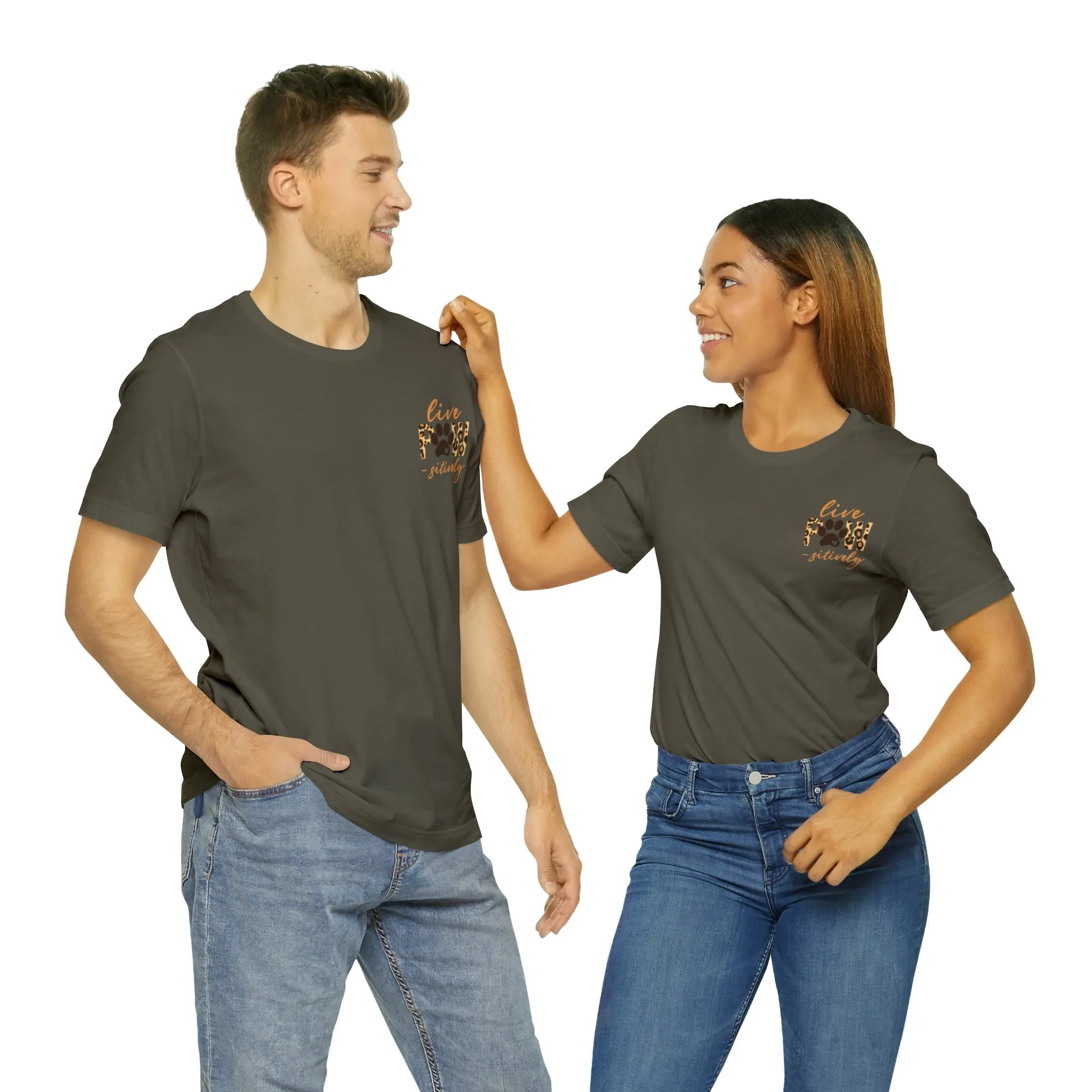 Live Pawsitively Leopard Tee