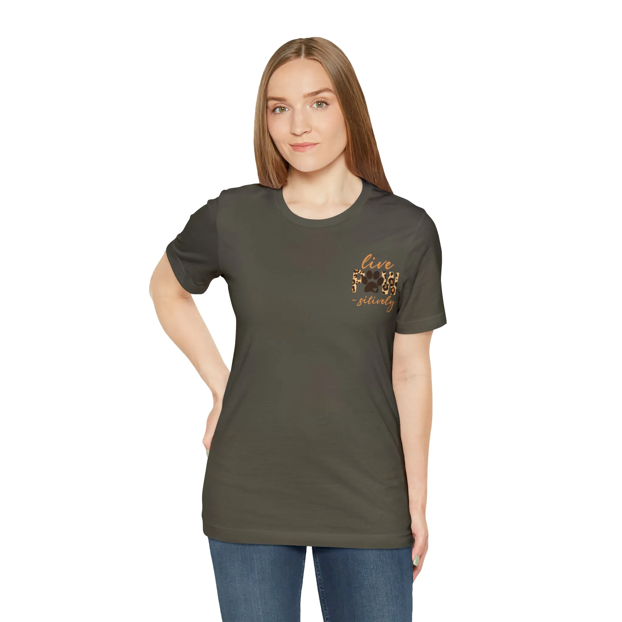 Live Pawsitively Leopard Tee