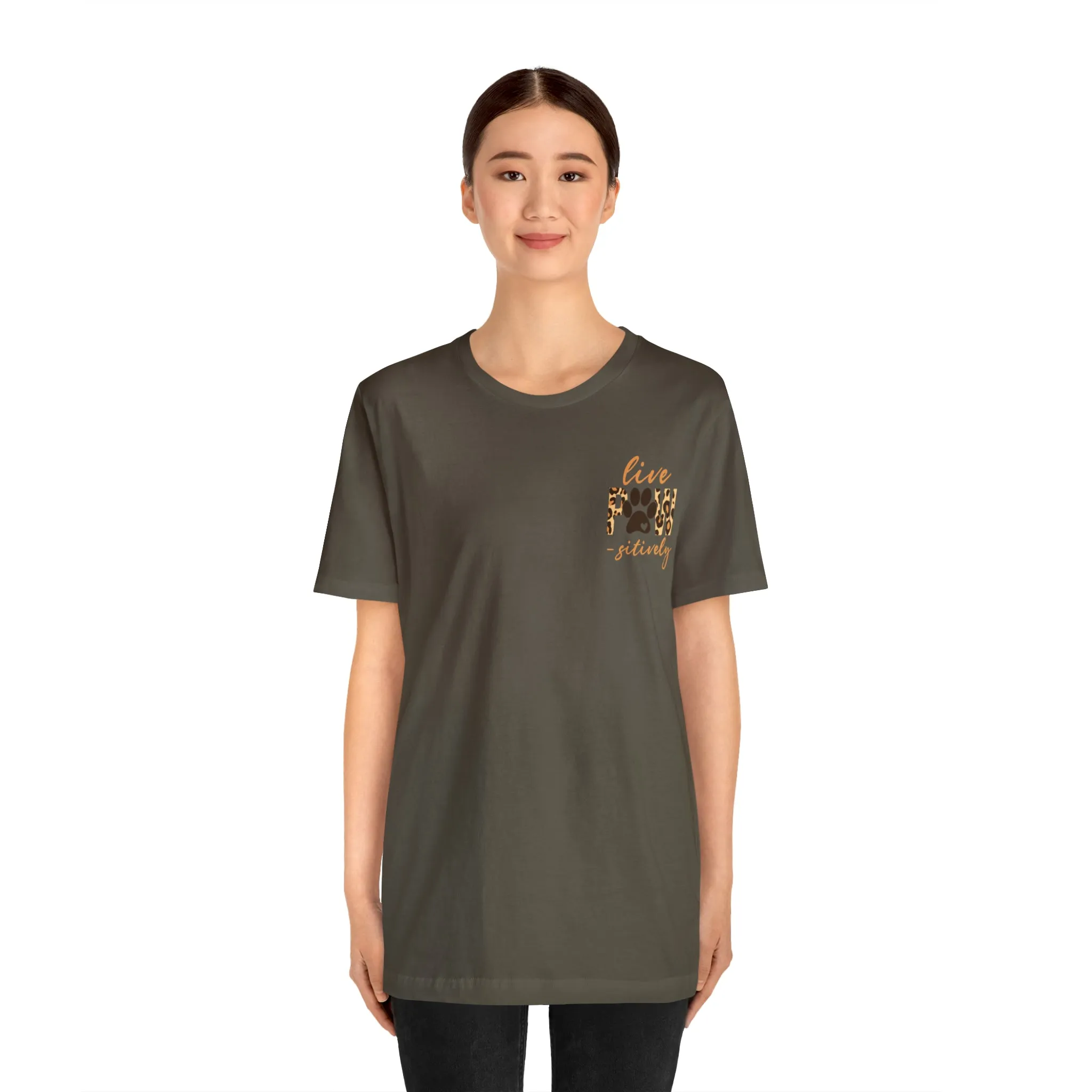 Live Pawsitively Leopard Tee