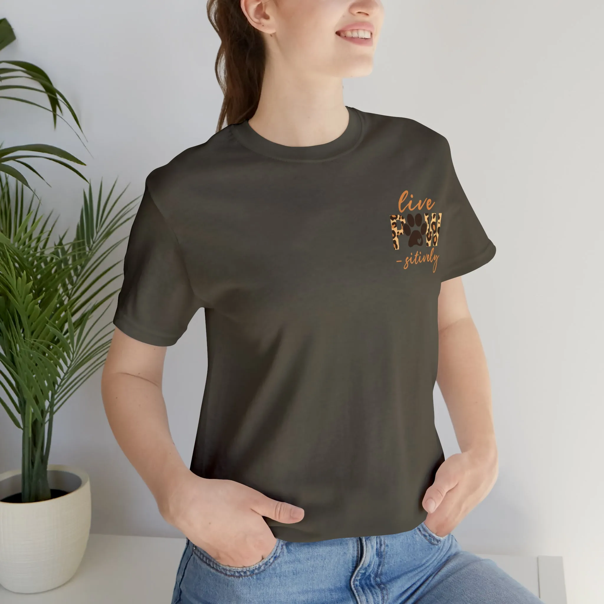 Live Pawsitively Leopard Tee
