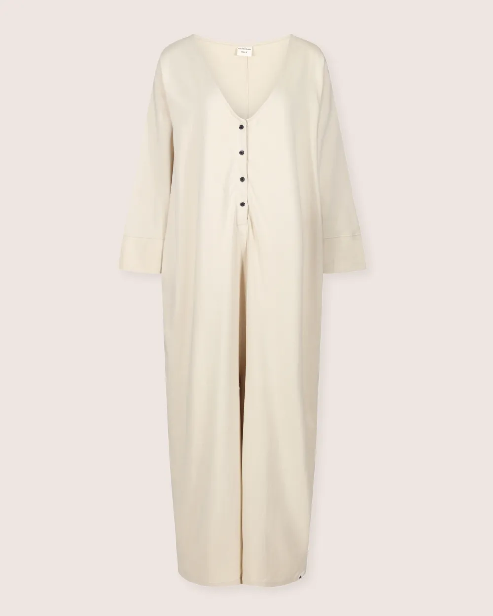 Mai Cream V- Neck Jumpsuit