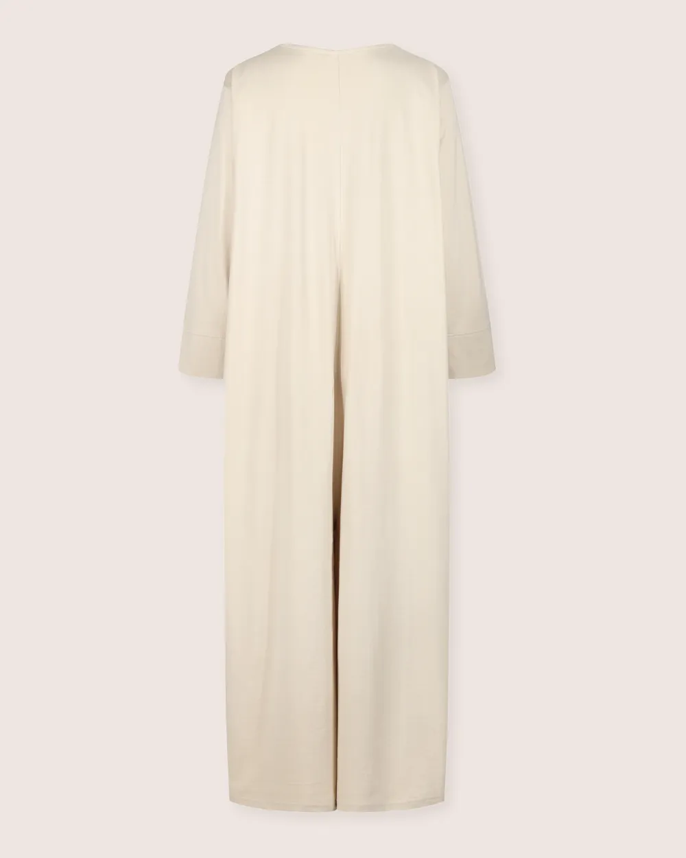 Mai Cream V- Neck Jumpsuit
