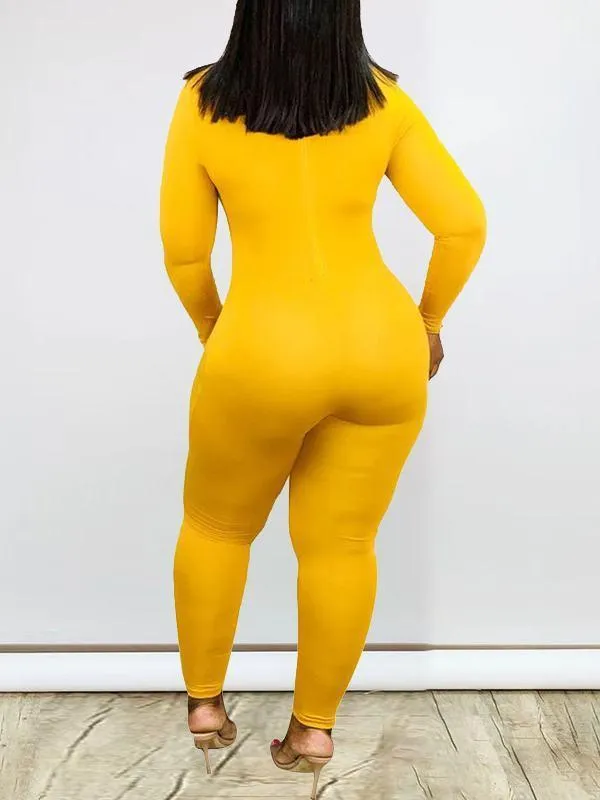 Mangocouture Solid Skinny Jumpsuit