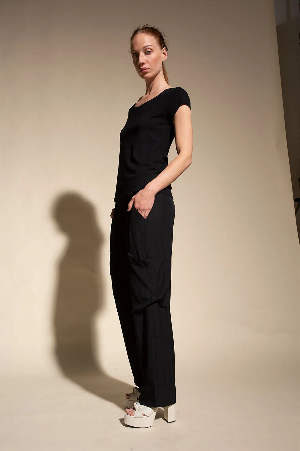 Mela Purdie Scoop Neck T F01 272
