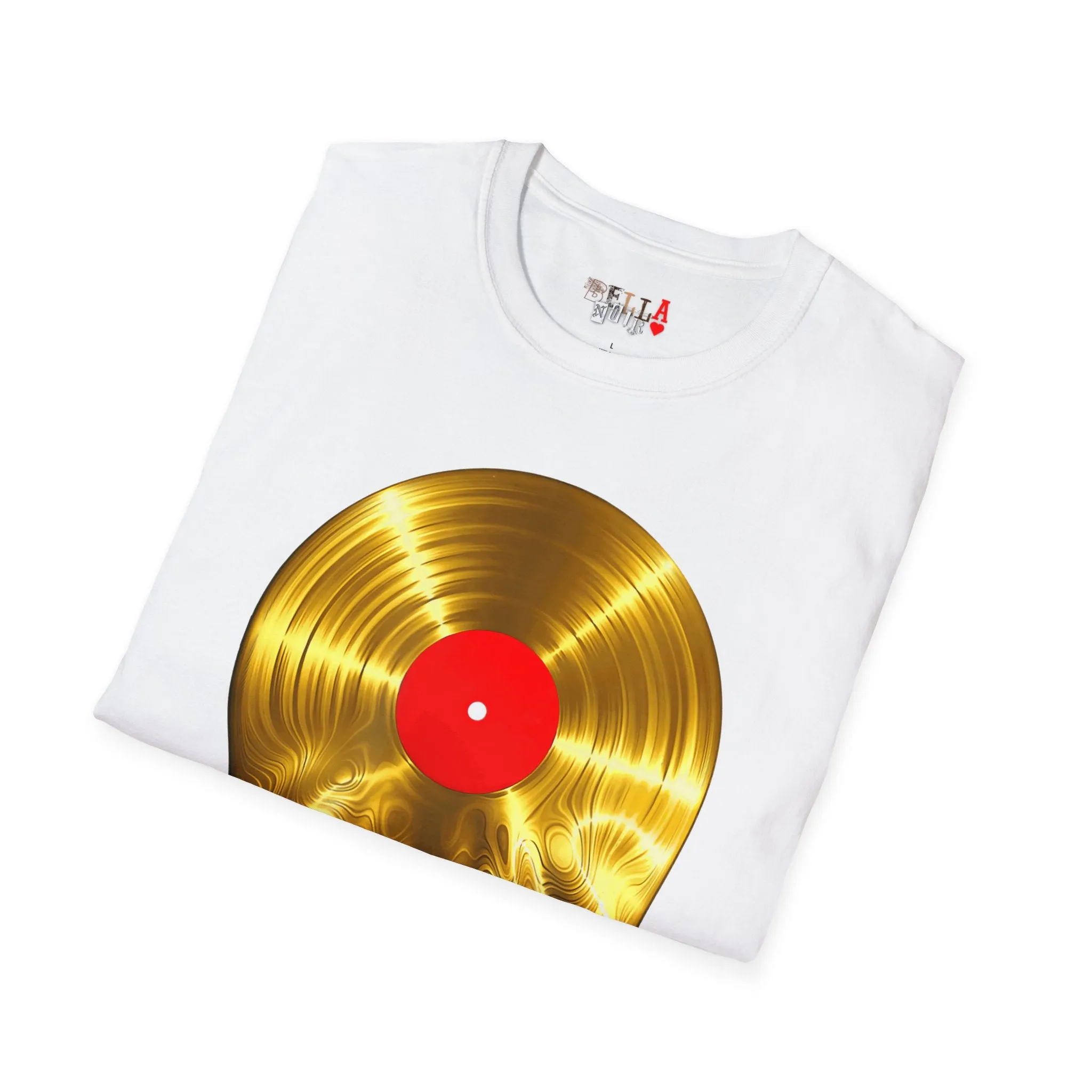 Melting Gold Record Unisex Softstyle T-Shirt