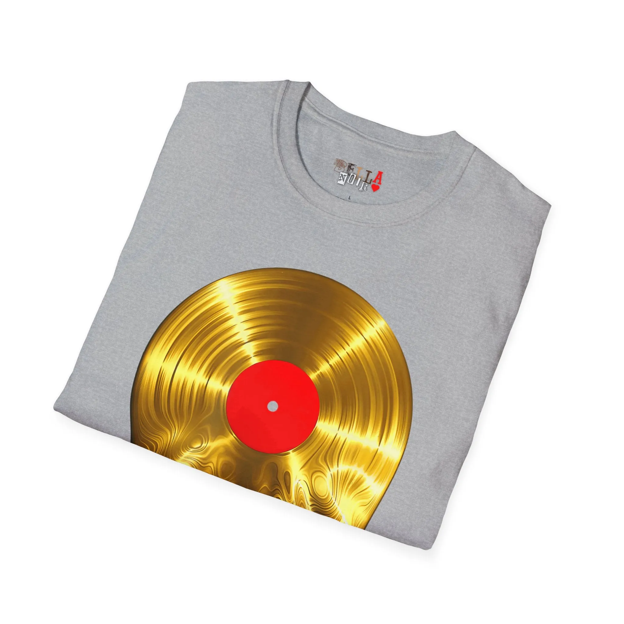 Melting Gold Record Unisex Softstyle T-Shirt
