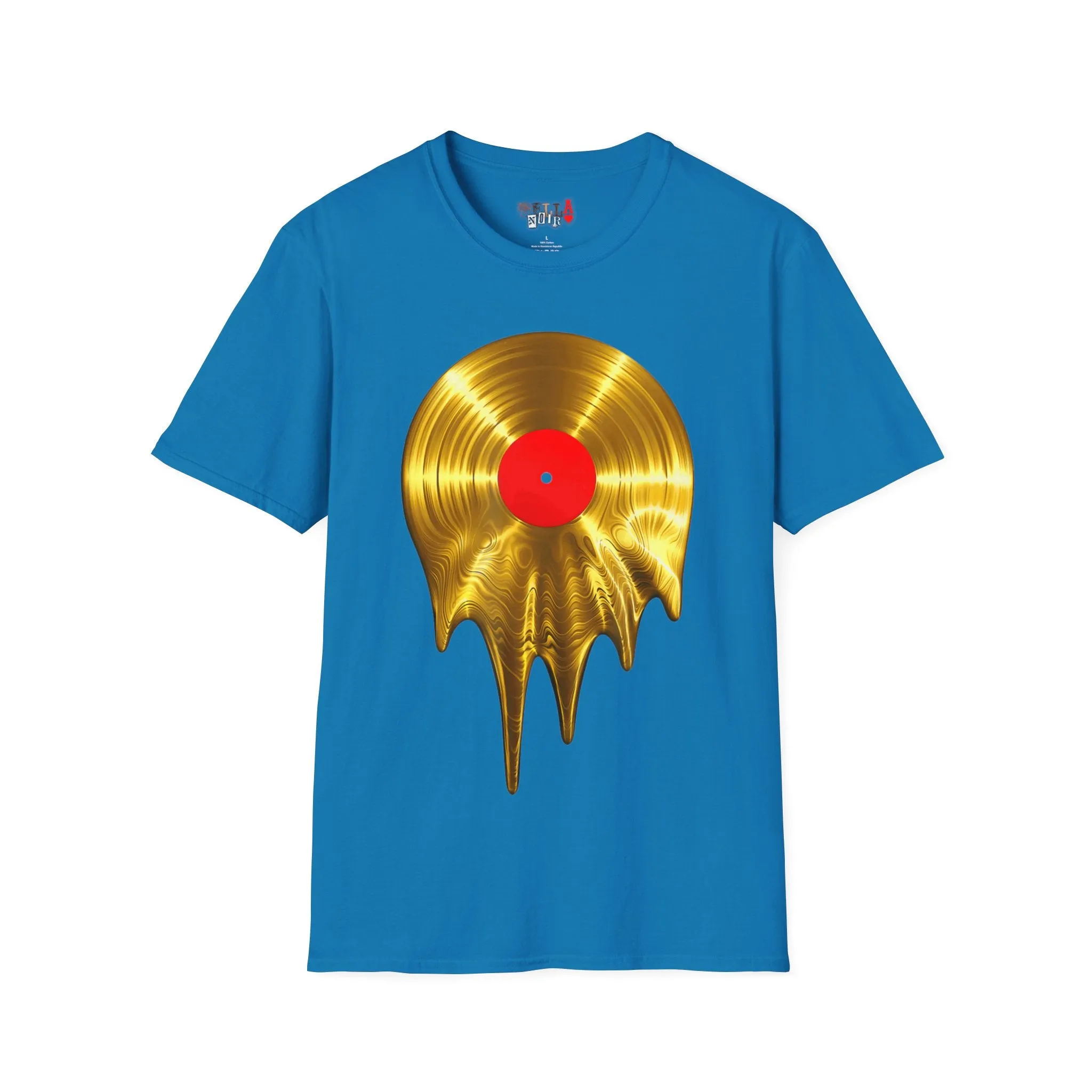 Melting Gold Record Unisex Softstyle T-Shirt
