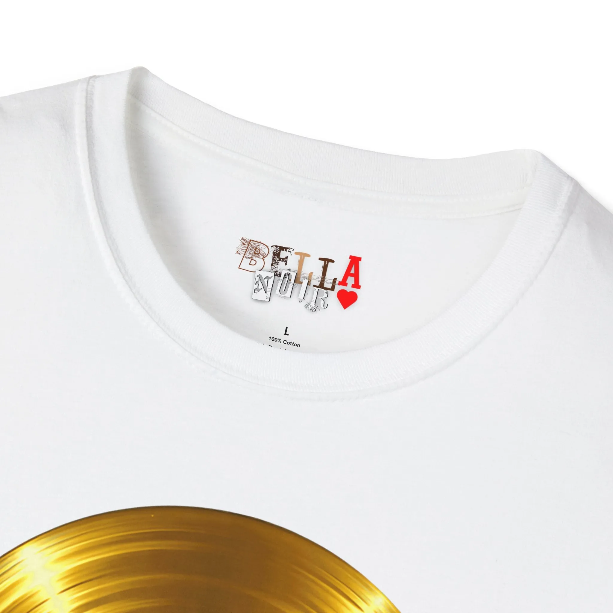 Melting Gold Record Unisex Softstyle T-Shirt