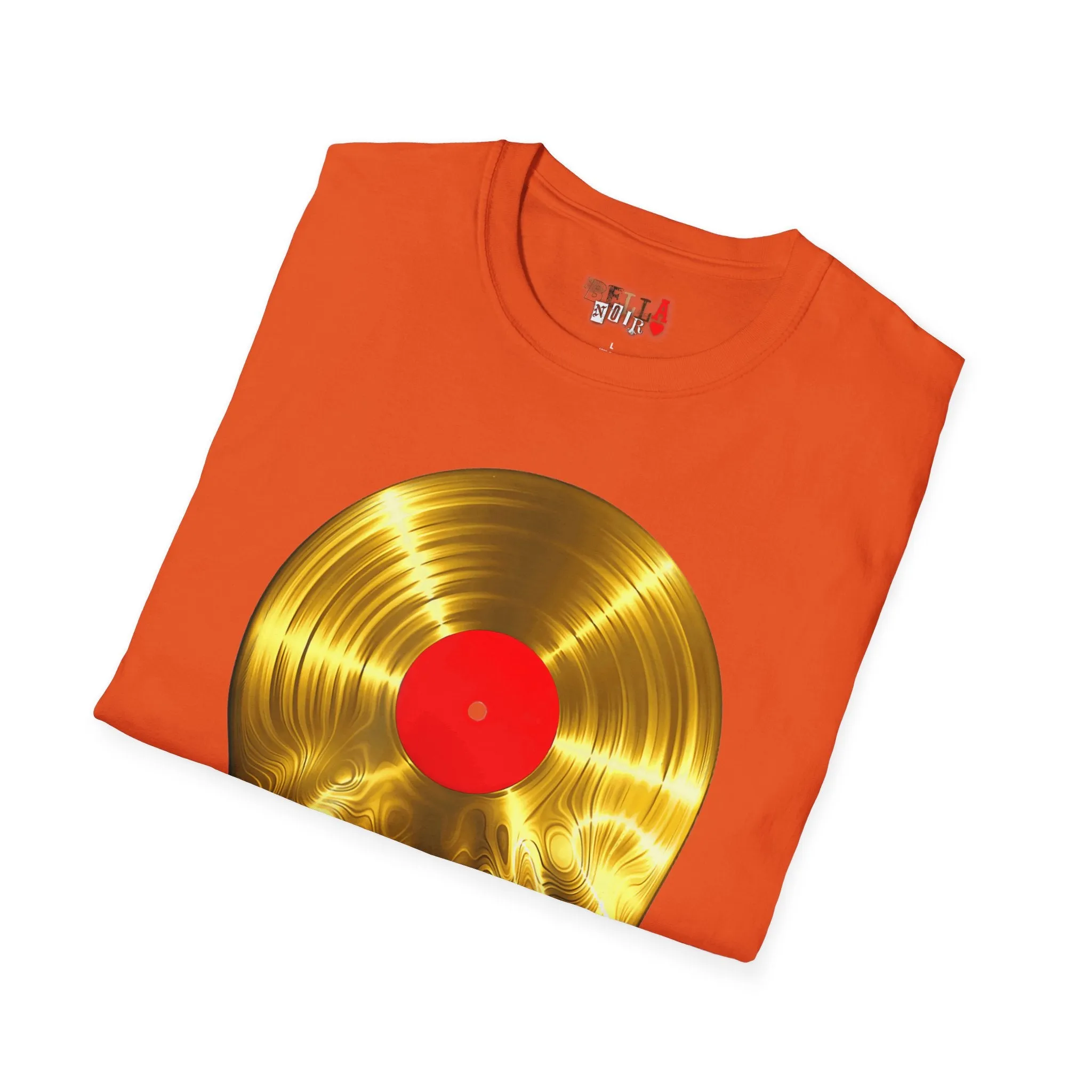 Melting Gold Record Unisex Softstyle T-Shirt
