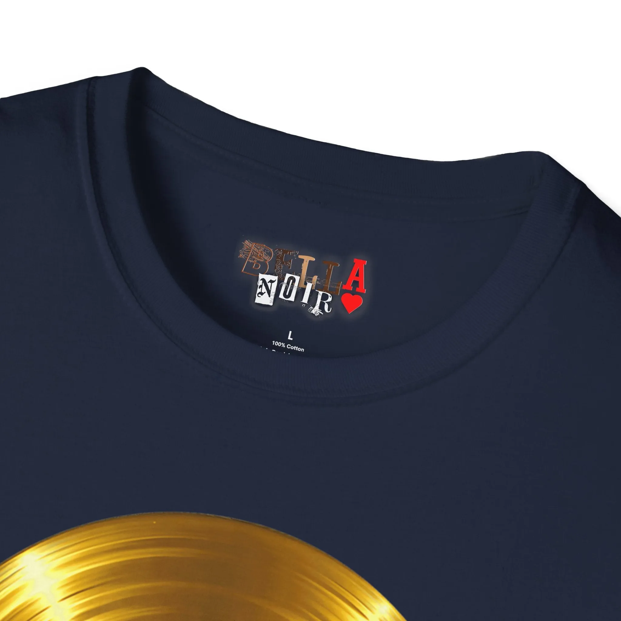 Melting Gold Record Unisex Softstyle T-Shirt