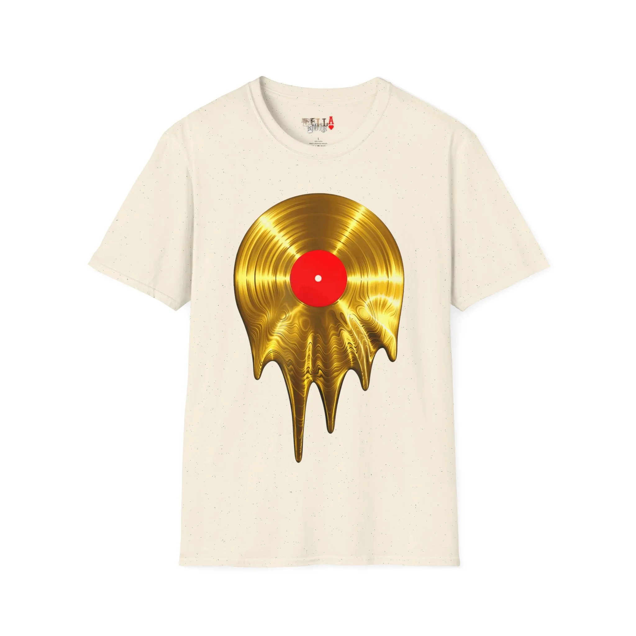 Melting Gold Record Unisex Softstyle T-Shirt