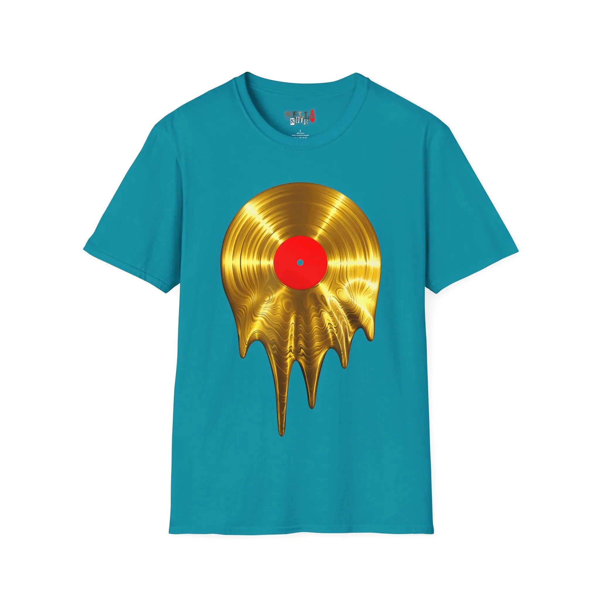 Melting Gold Record Unisex Softstyle T-Shirt