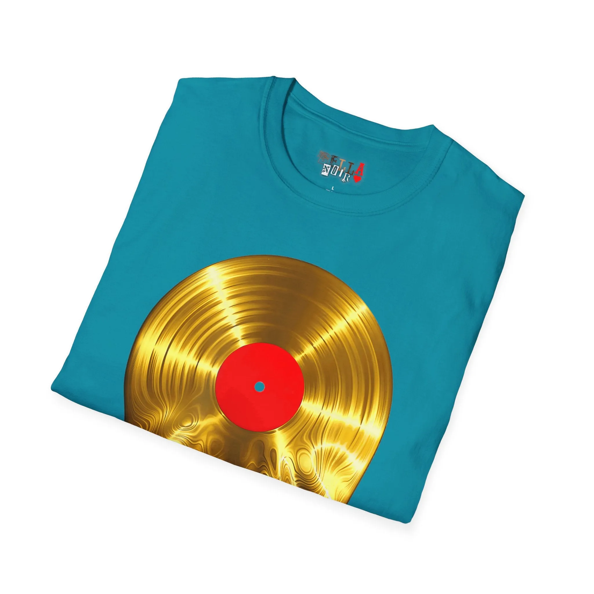 Melting Gold Record Unisex Softstyle T-Shirt