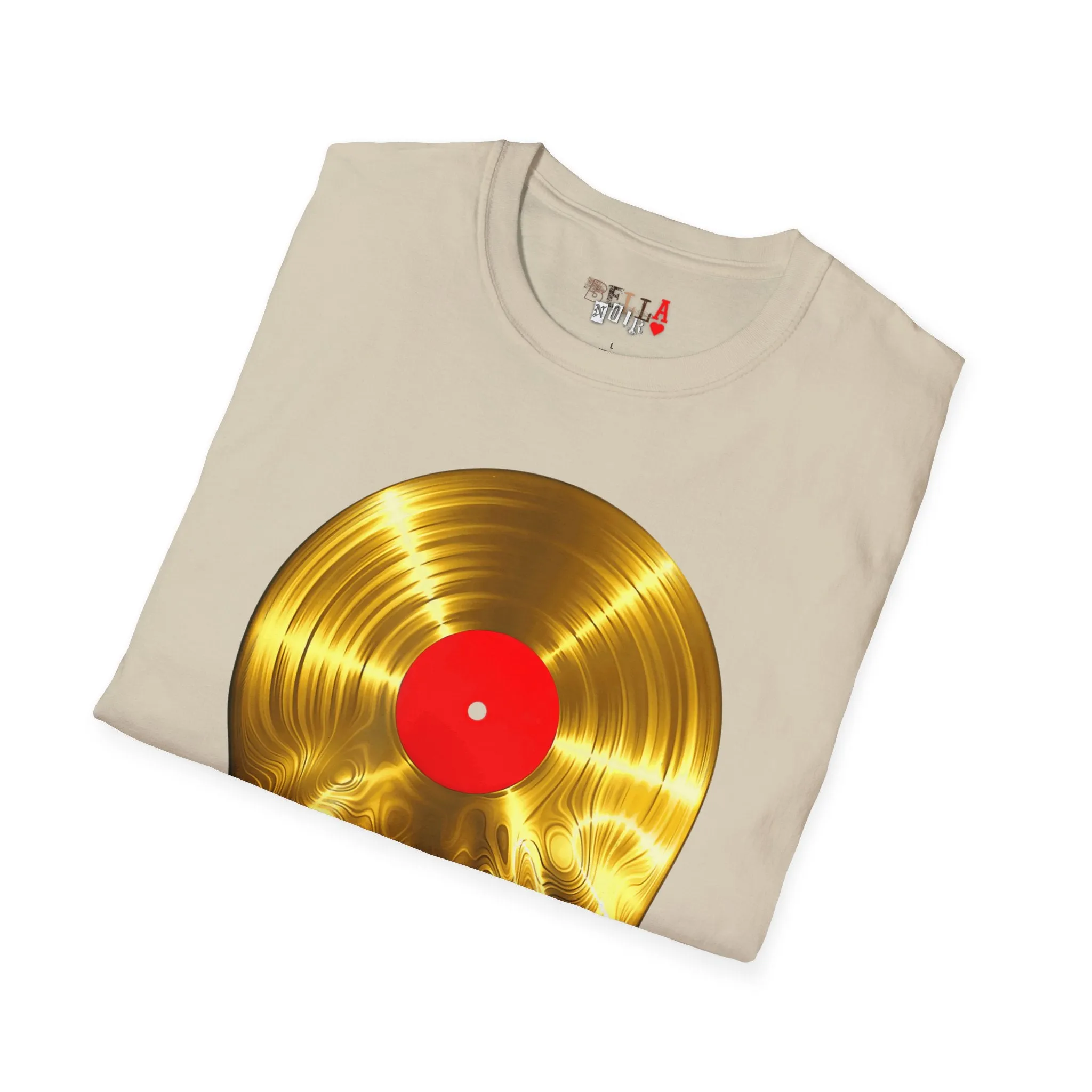 Melting Gold Record Unisex Softstyle T-Shirt