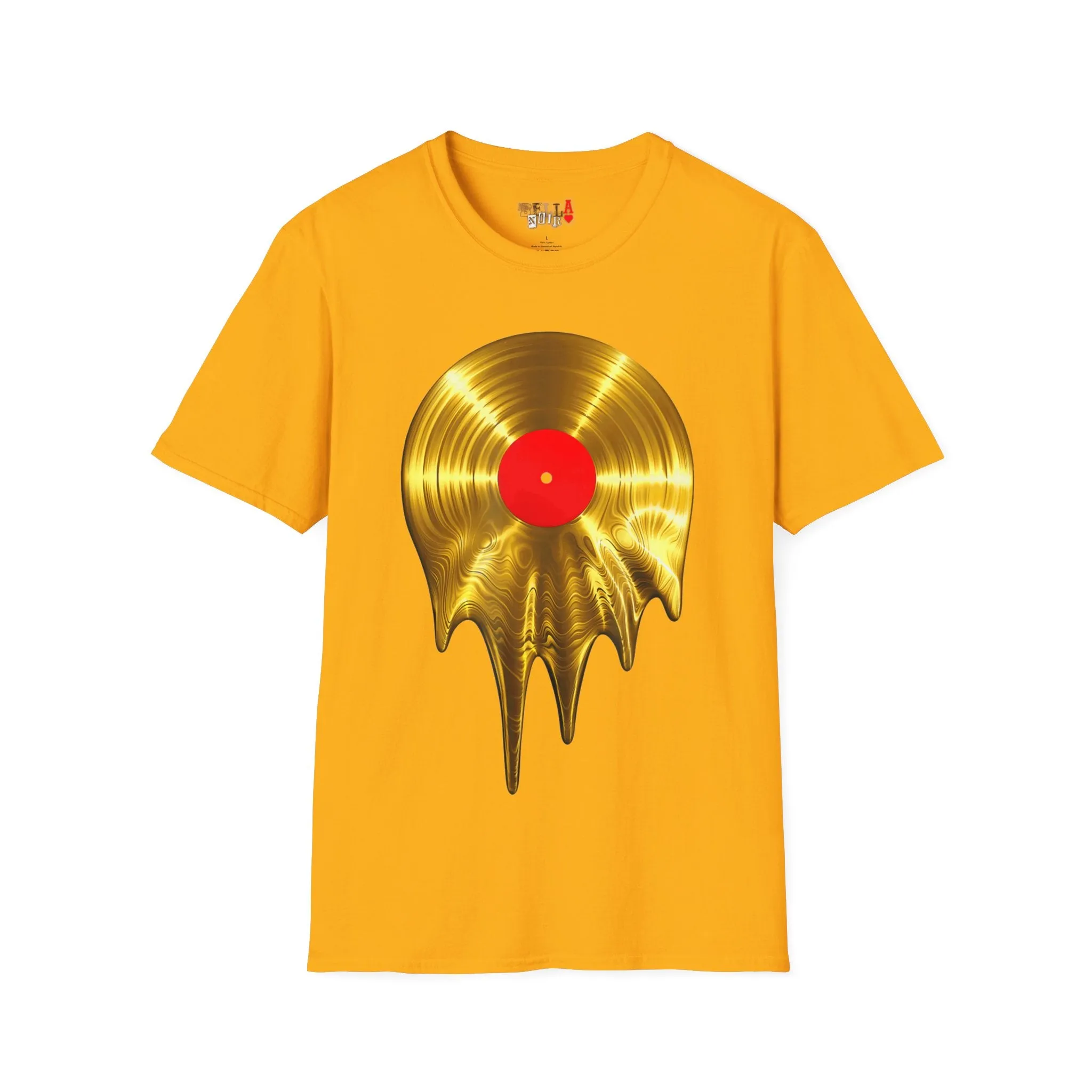 Melting Gold Record Unisex Softstyle T-Shirt