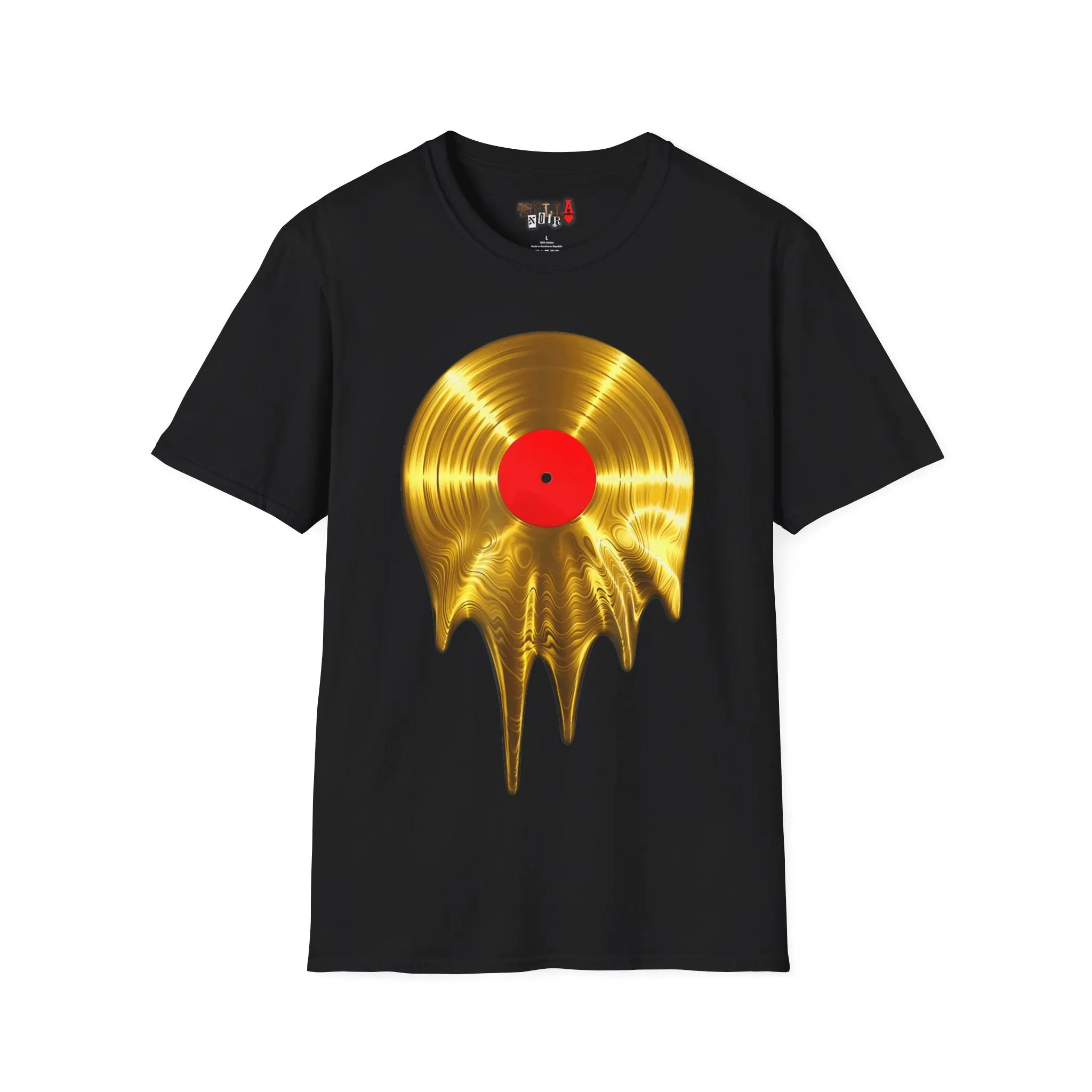 Melting Gold Record Unisex Softstyle T-Shirt