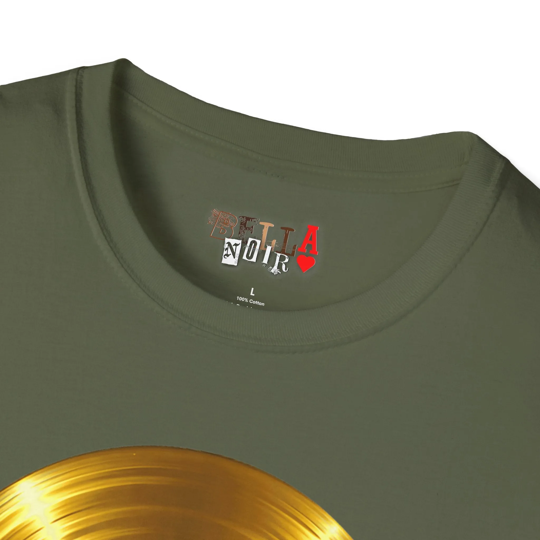 Melting Gold Record Unisex Softstyle T-Shirt