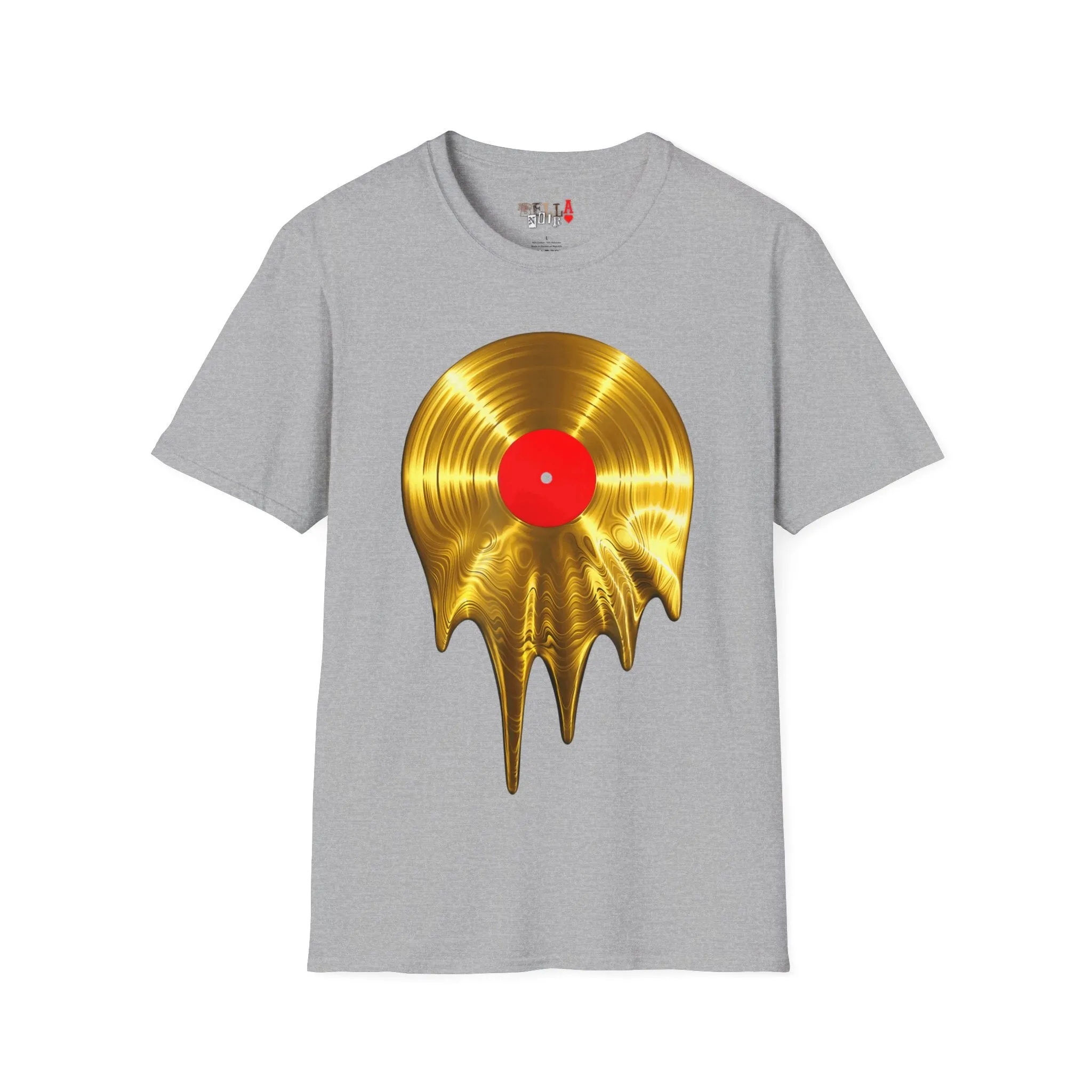 Melting Gold Record Unisex Softstyle T-Shirt