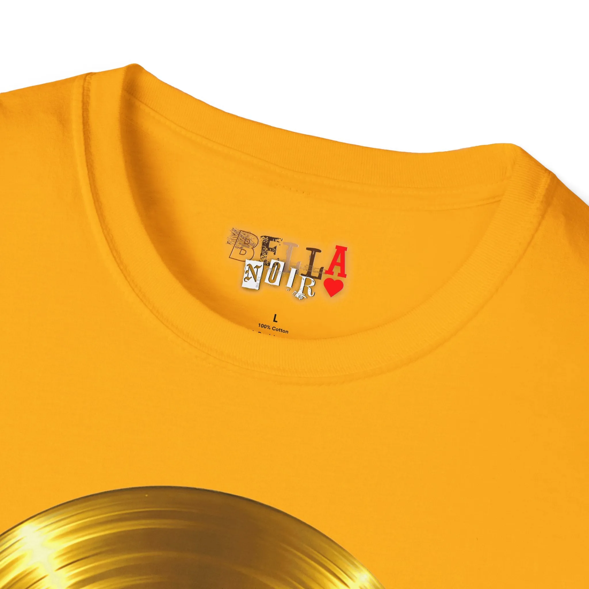 Melting Gold Record Unisex Softstyle T-Shirt
