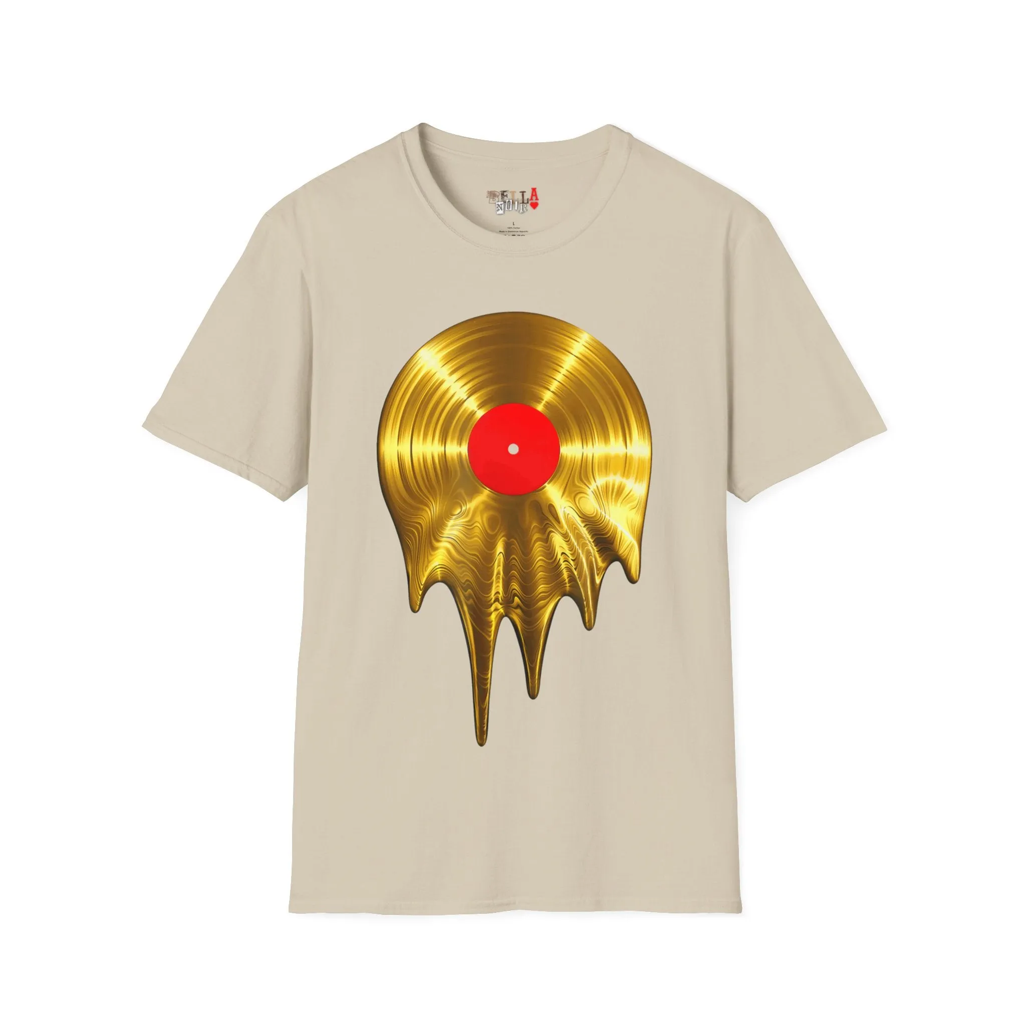 Melting Gold Record Unisex Softstyle T-Shirt