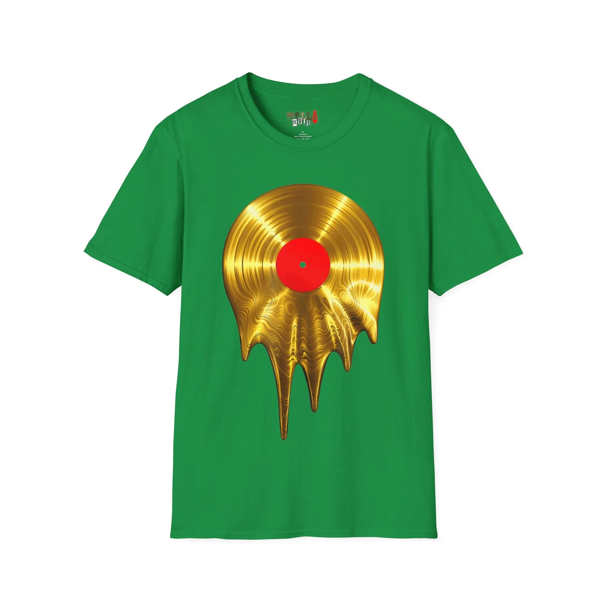 Melting Gold Record Unisex Softstyle T-Shirt