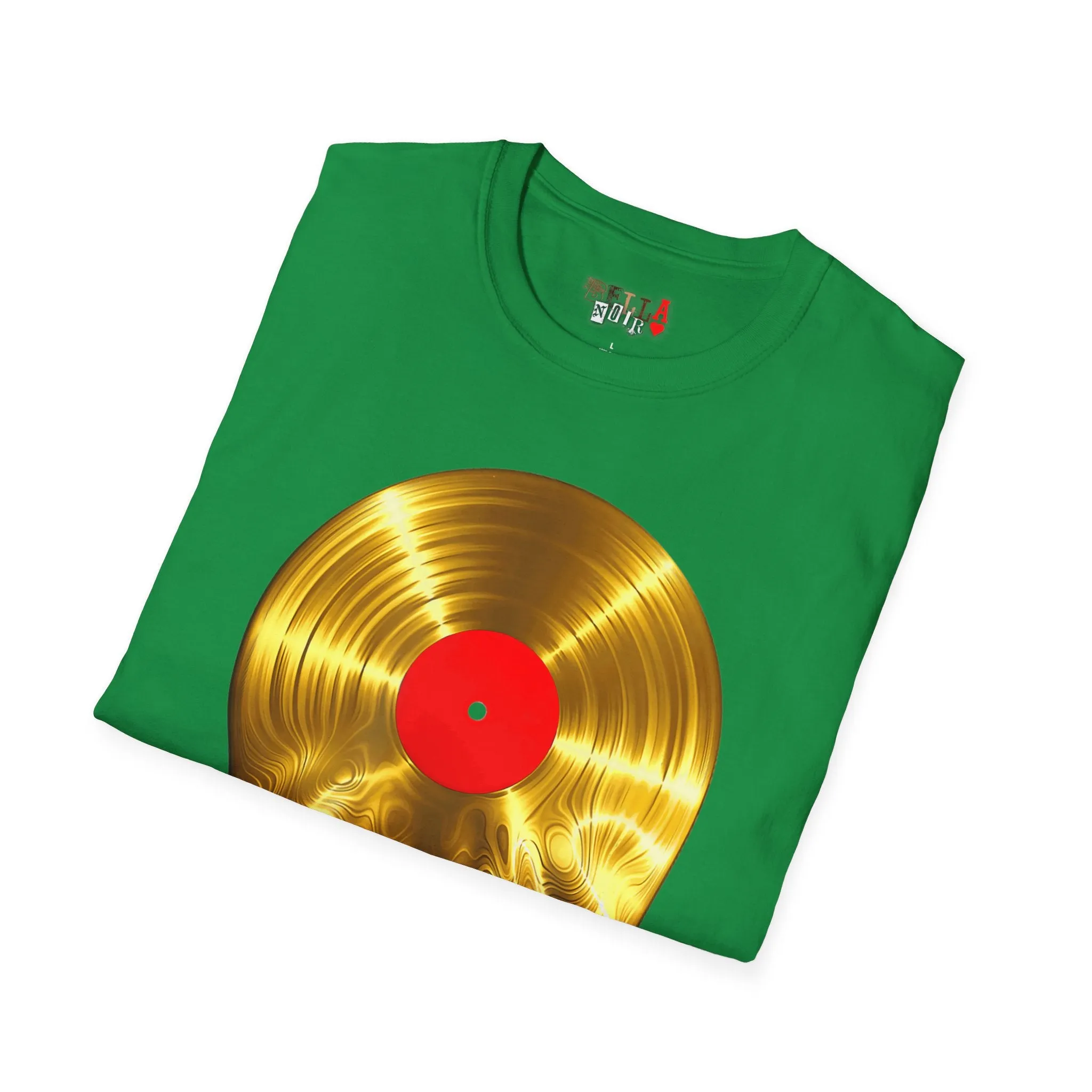 Melting Gold Record Unisex Softstyle T-Shirt