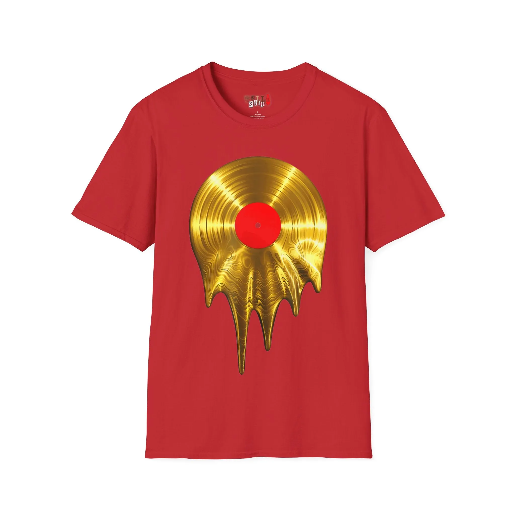 Melting Gold Record Unisex Softstyle T-Shirt