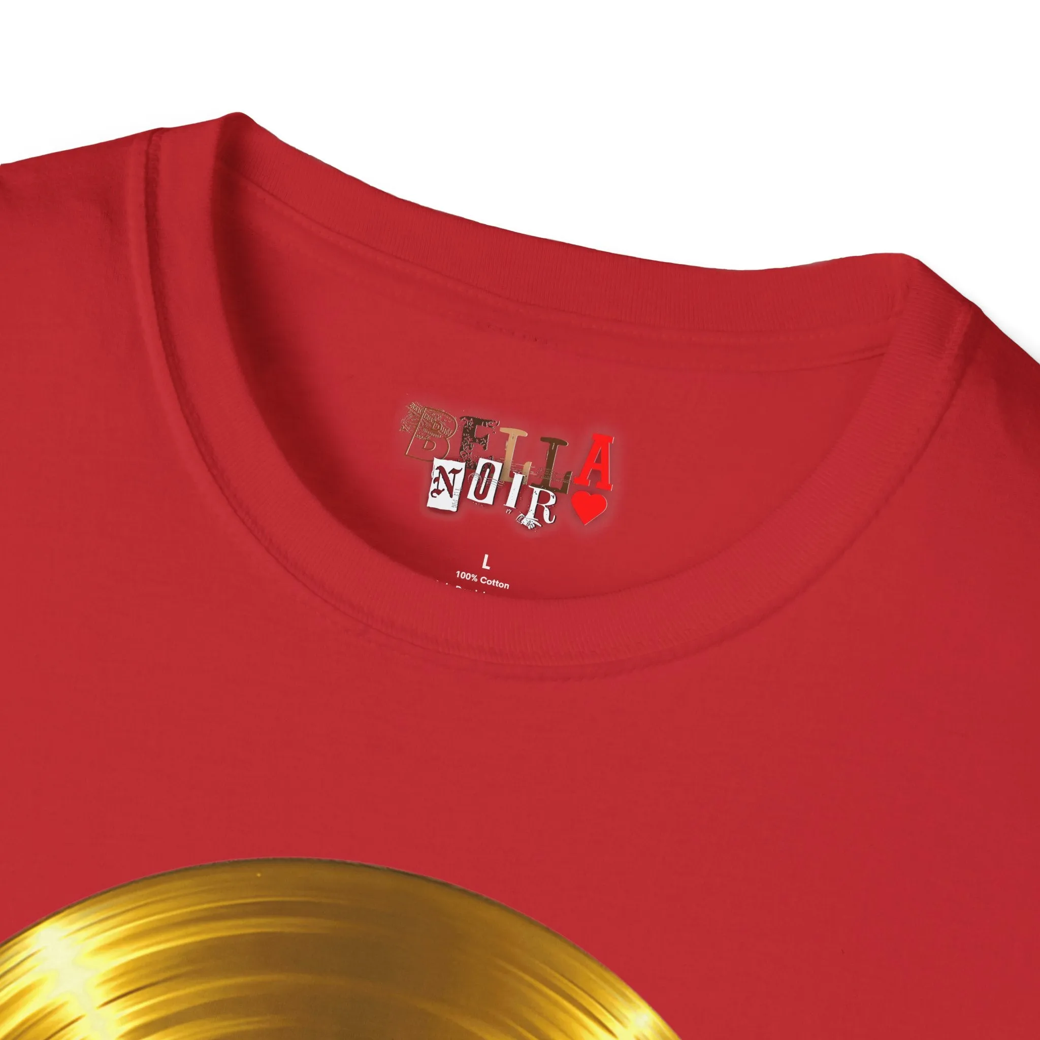 Melting Gold Record Unisex Softstyle T-Shirt
