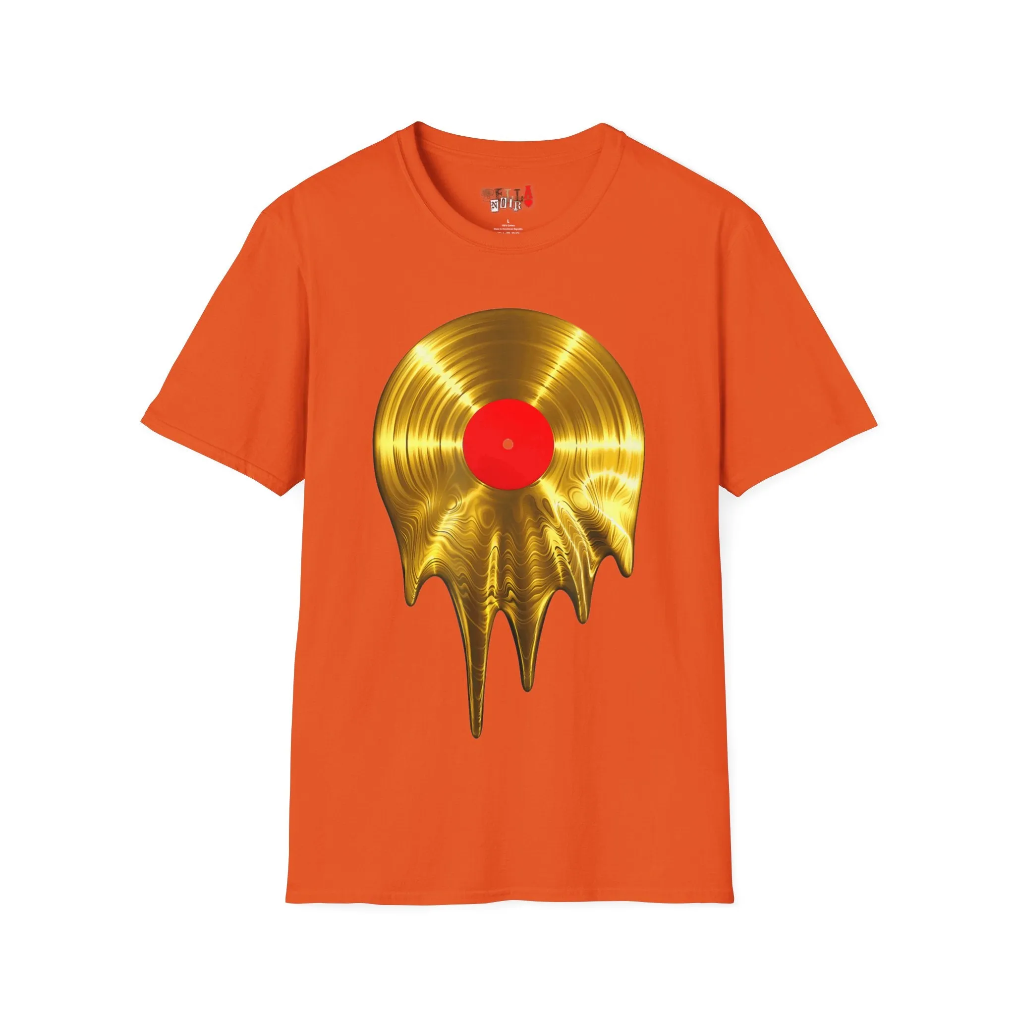Melting Gold Record Unisex Softstyle T-Shirt