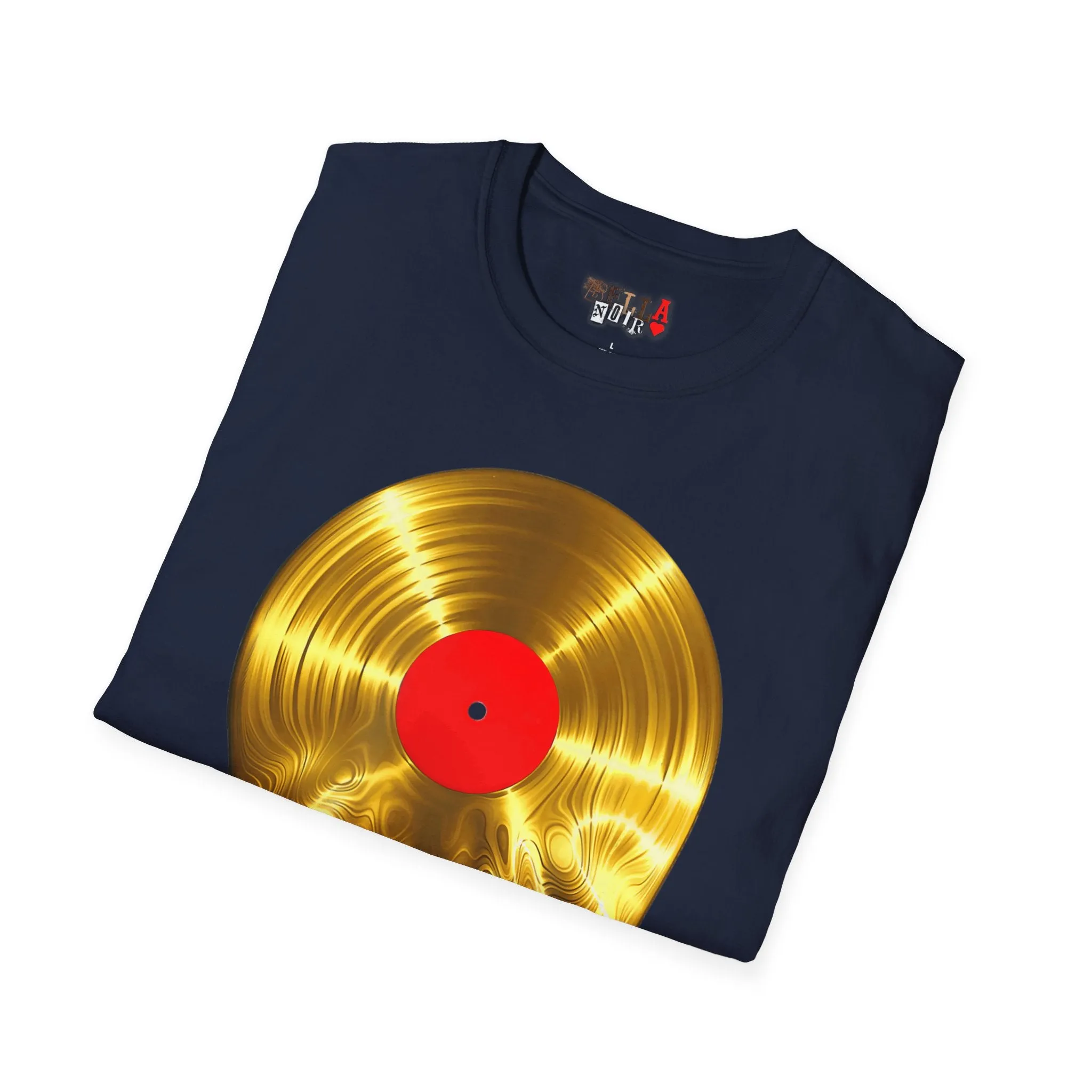 Melting Gold Record Unisex Softstyle T-Shirt