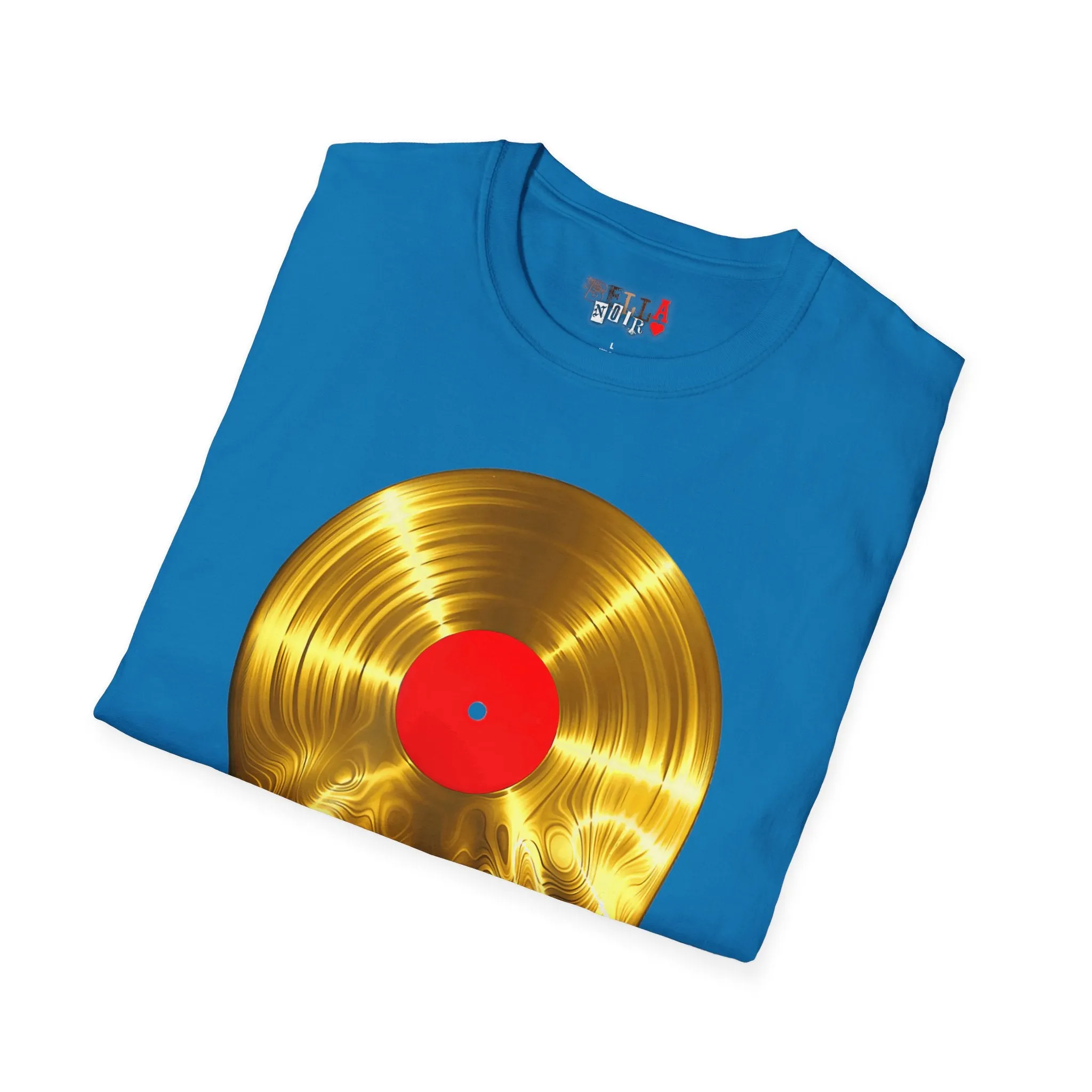 Melting Gold Record Unisex Softstyle T-Shirt