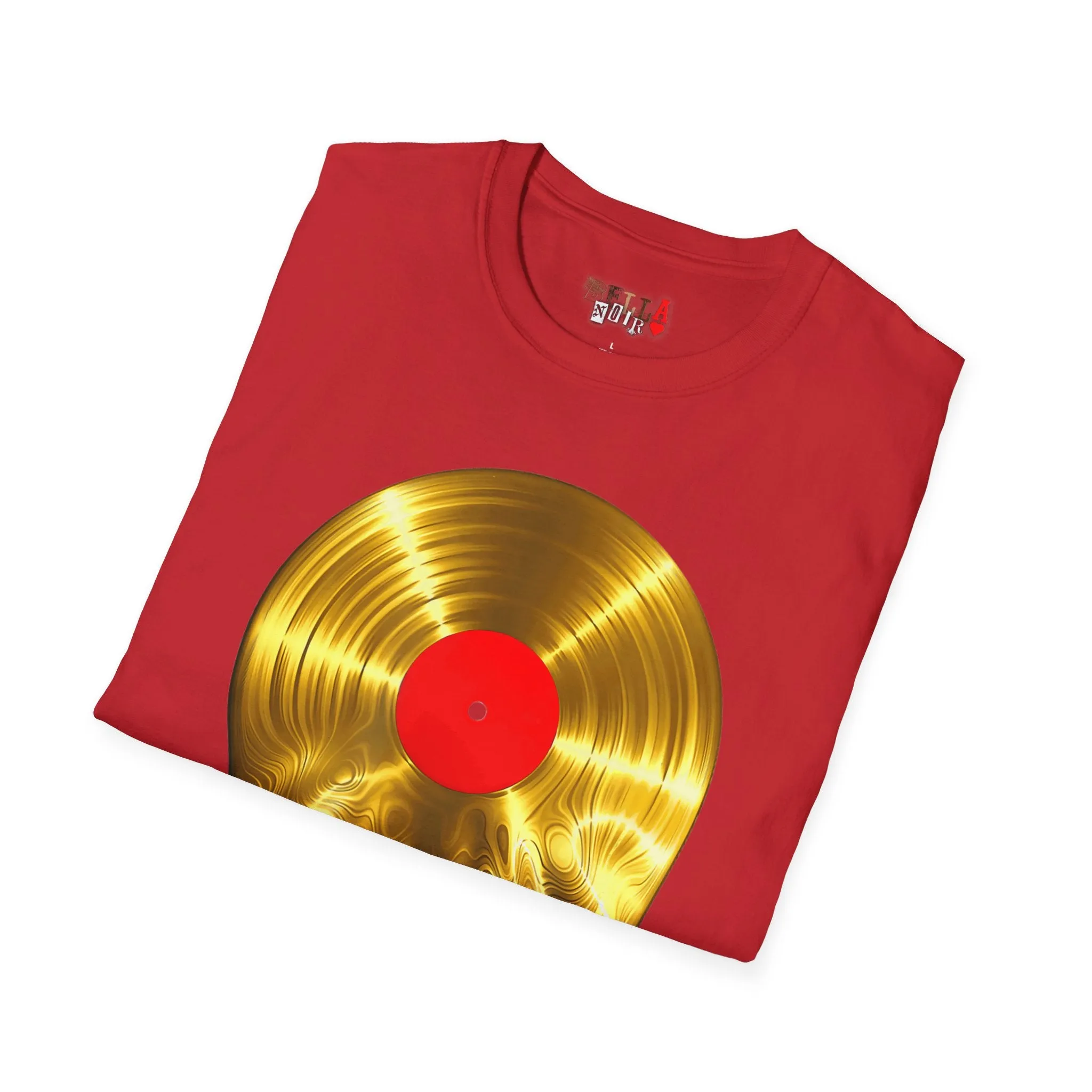 Melting Gold Record Unisex Softstyle T-Shirt
