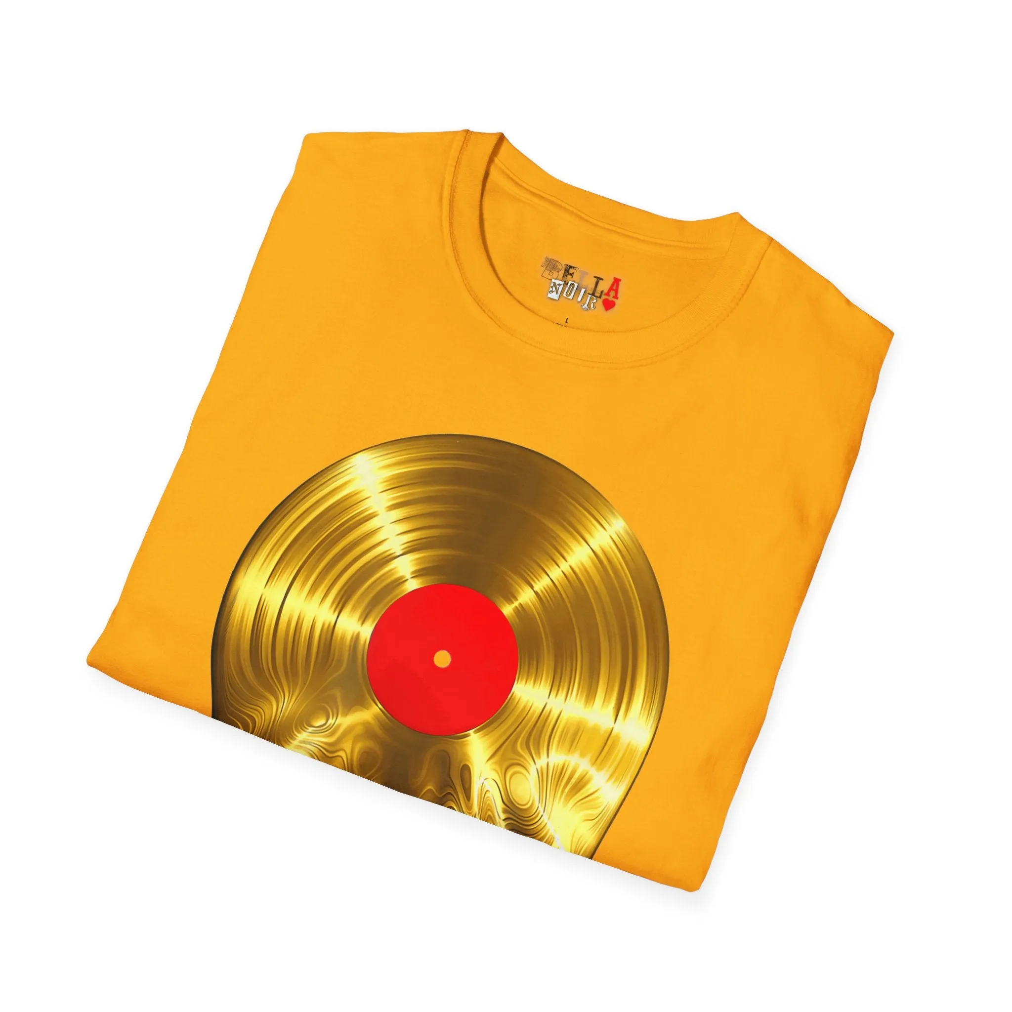 Melting Gold Record Unisex Softstyle T-Shirt