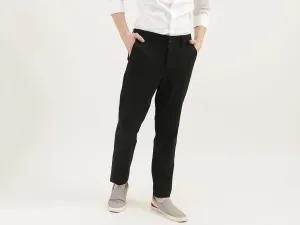 Men Solid Slim Fit Trousers